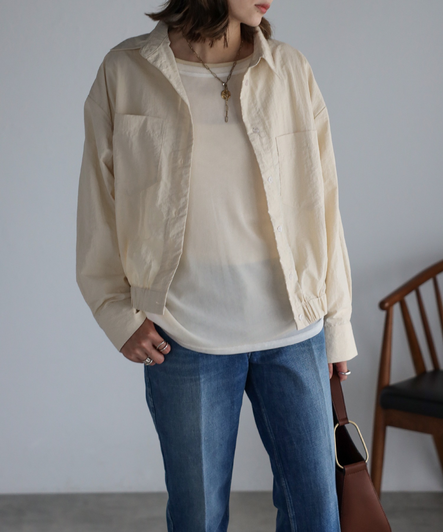 model：H158 着用サイズ：FREE