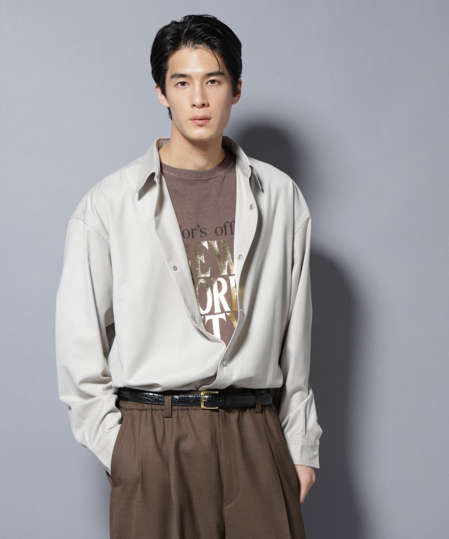 Tripple Stitch Pearldot Overshirt — трипл‑стич оверсорч с перлами