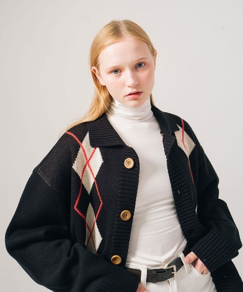 RE：NUMBER (N)INE ナンバーナイン アーガイル ニット 4 RE：NUMBER (N