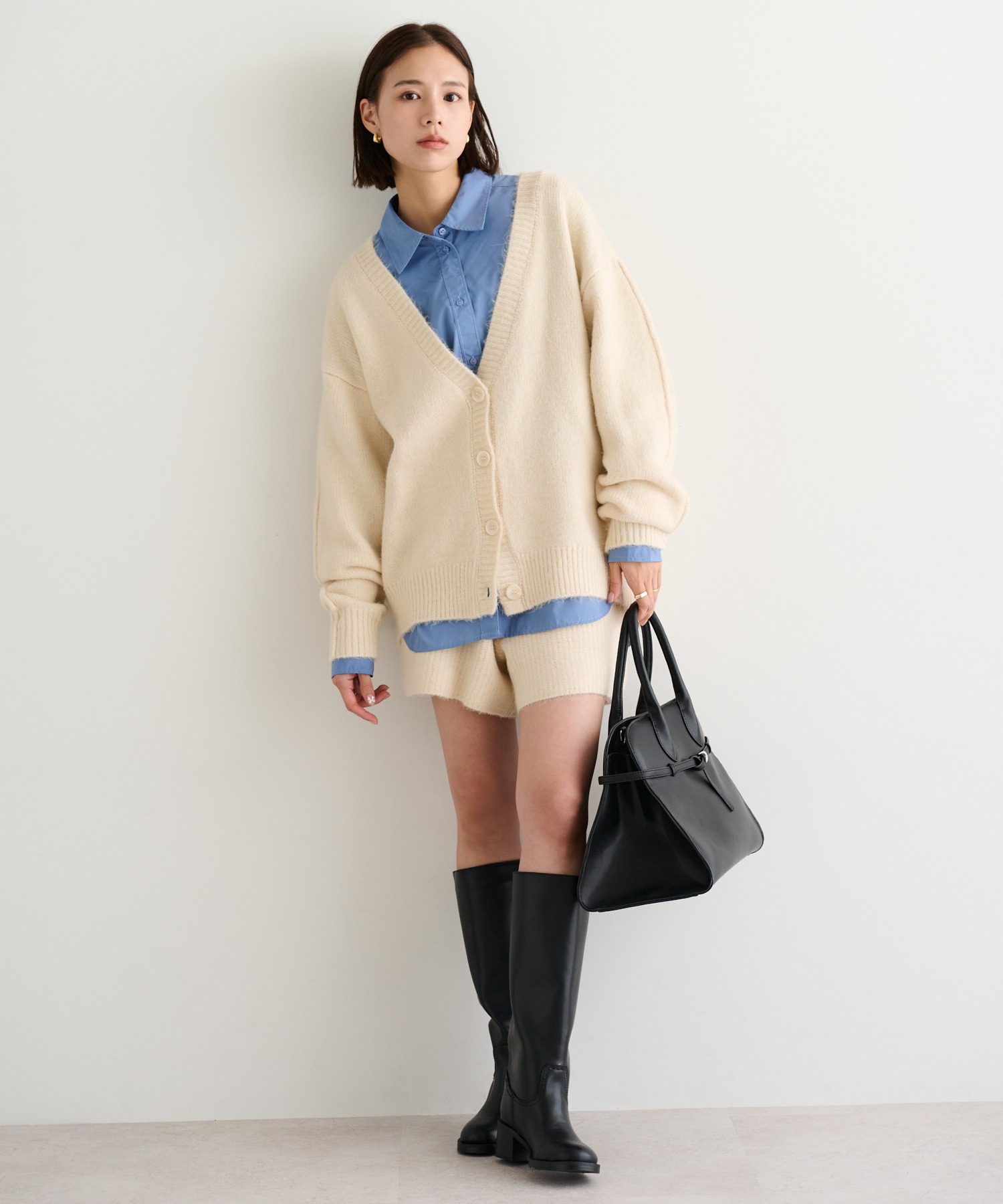model：H165 着用サイズ：FREE