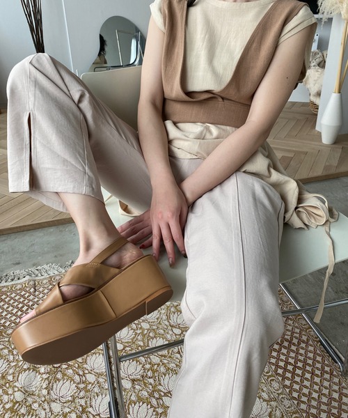 chuclla】Platform crossed belt sandal sb-6 chs46