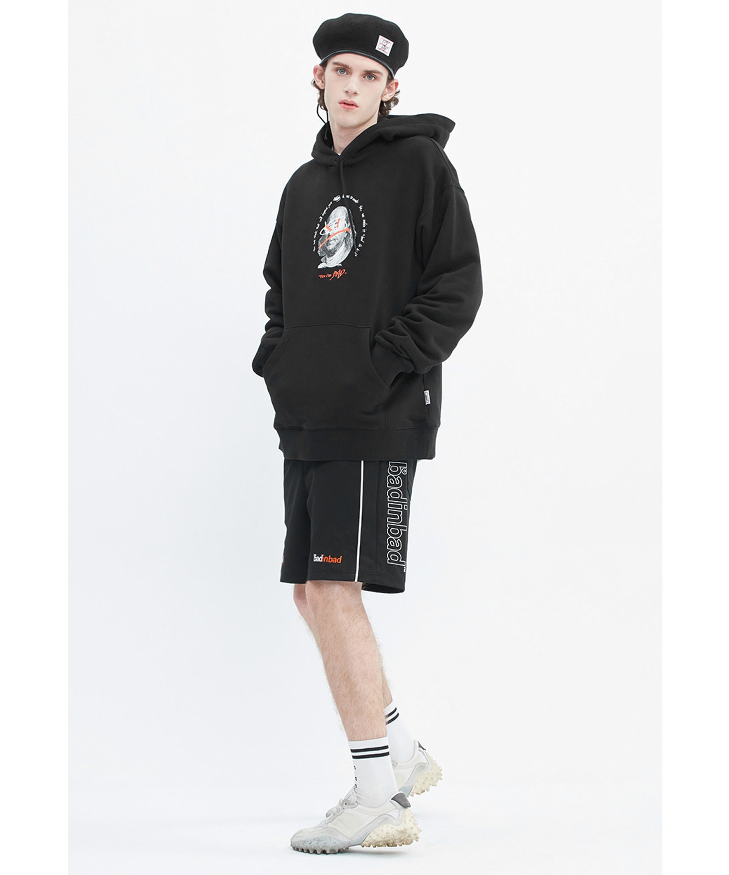 BID IN BID/ベド イン ベド』FRANKLIN PORTRAIT HOODIE/ユニセックス