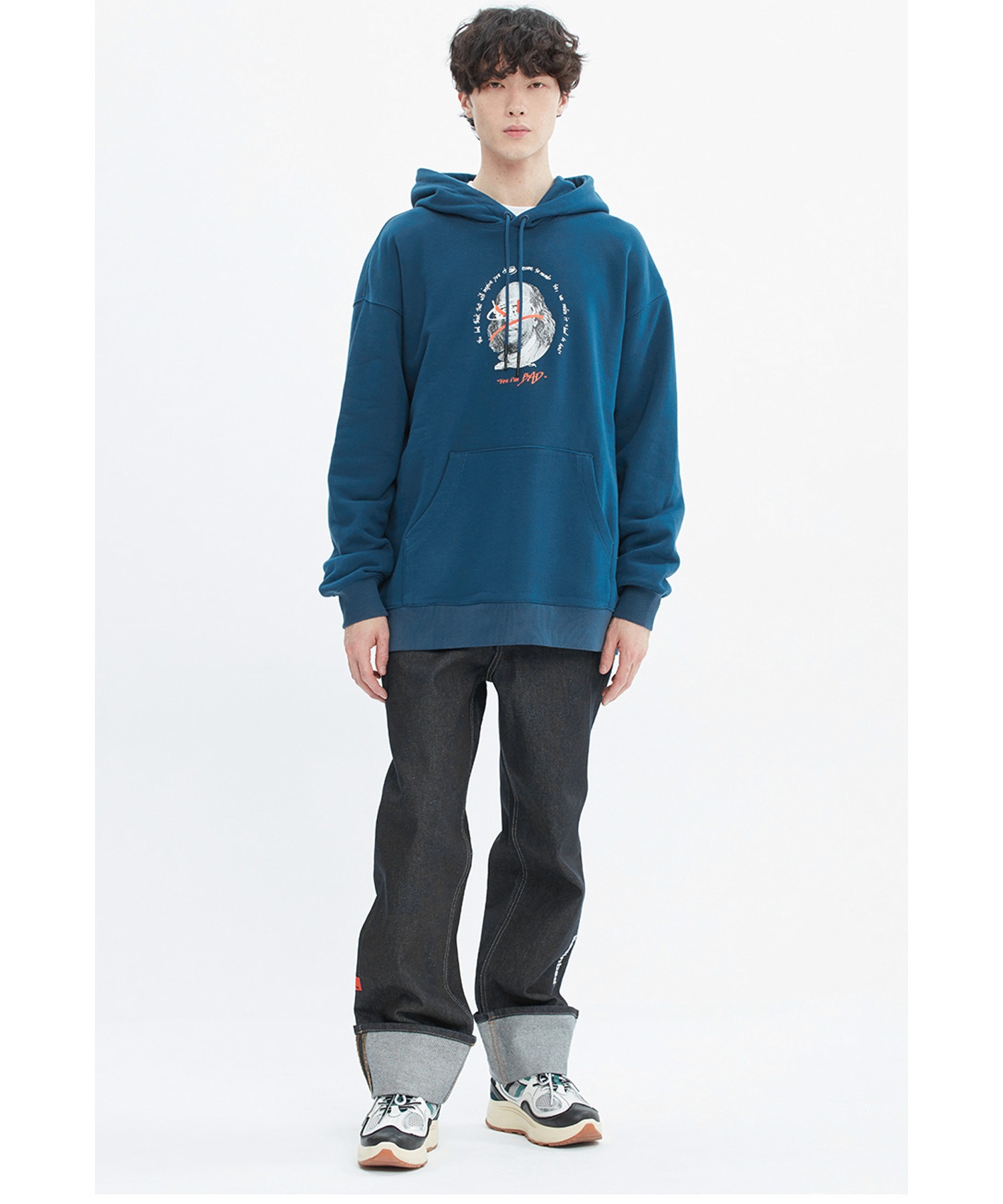 BID IN BID/ベド イン ベド』FRANKLIN PORTRAIT HOODIE/ユニセックス