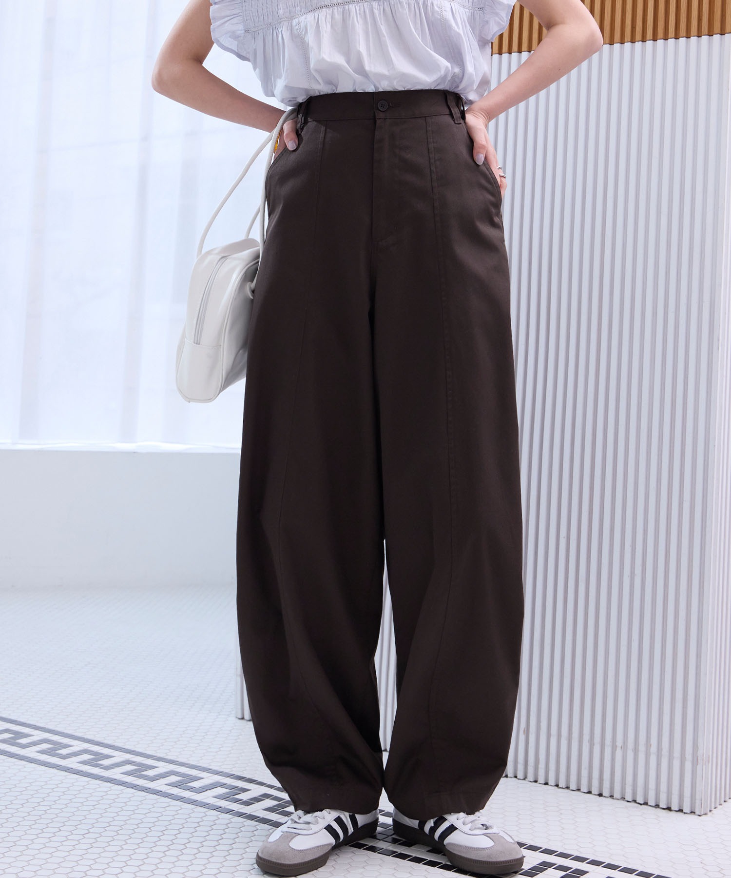 バックツイルカーブパンツ〈マシンウォッシャブル〉【THE CRAFT CREW