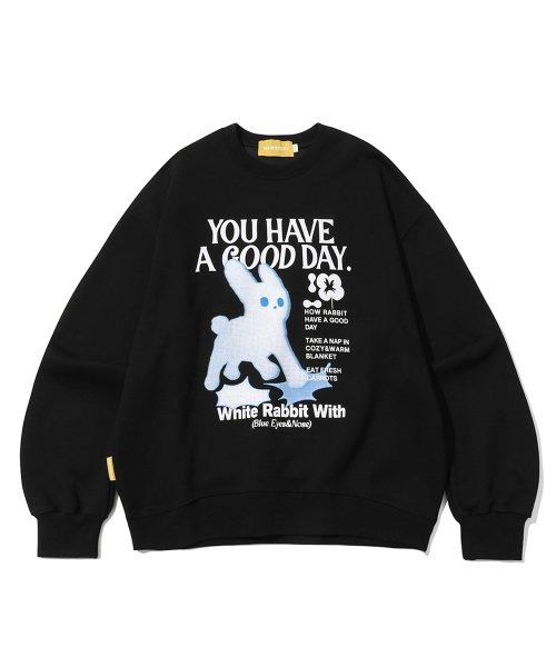 A'GEM/9 × .kom『MAIN BOOTH/メインブース』Blue Rabbit Sweatshirt