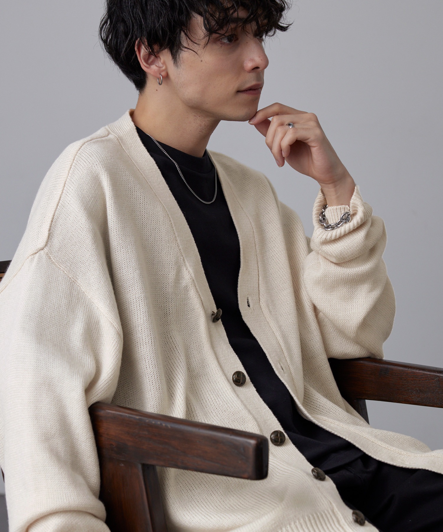 出荷 remer loose basic mohair cardigan aaramrodrigues.com.br