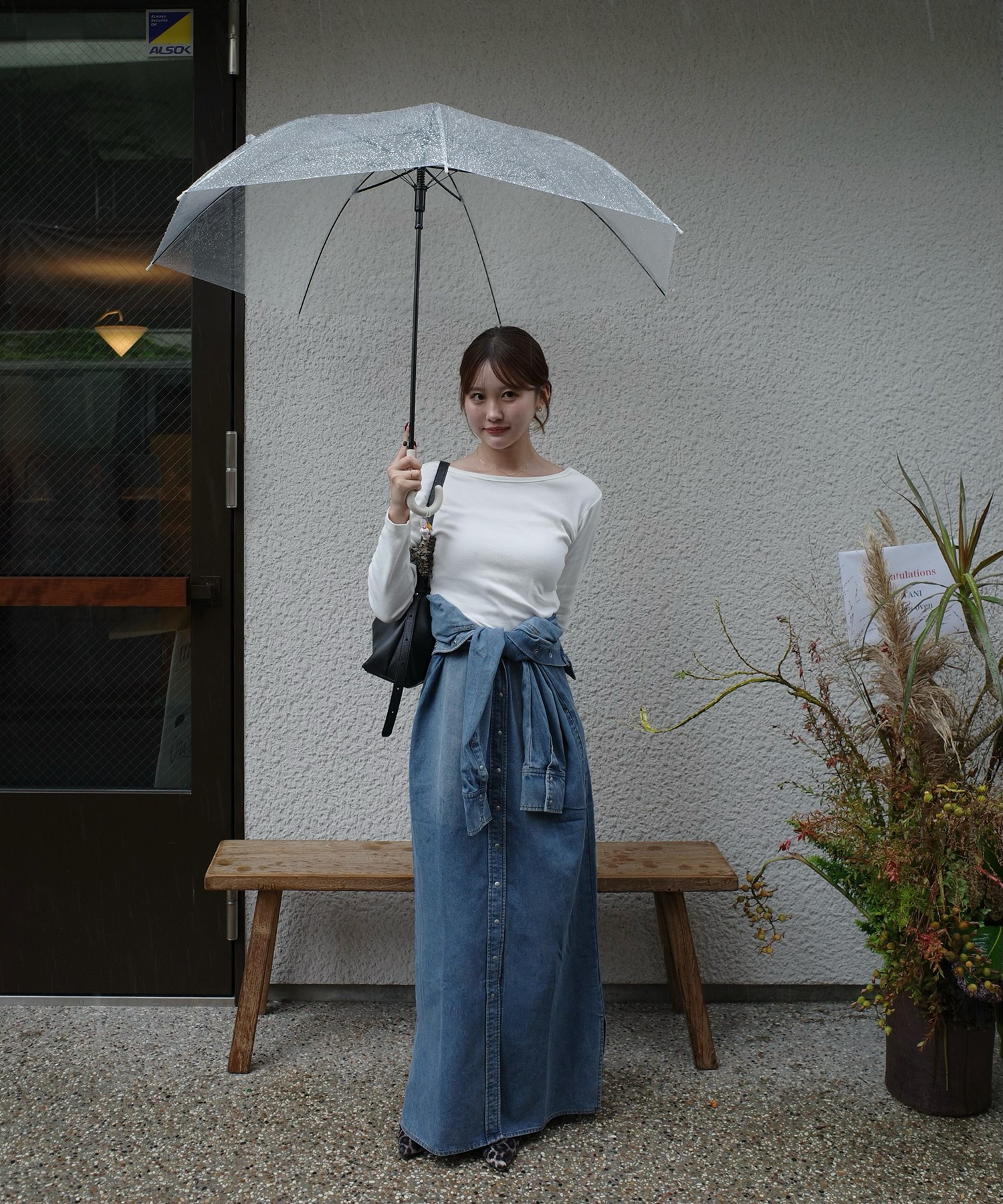 model：H165 着用サイズ：FREE