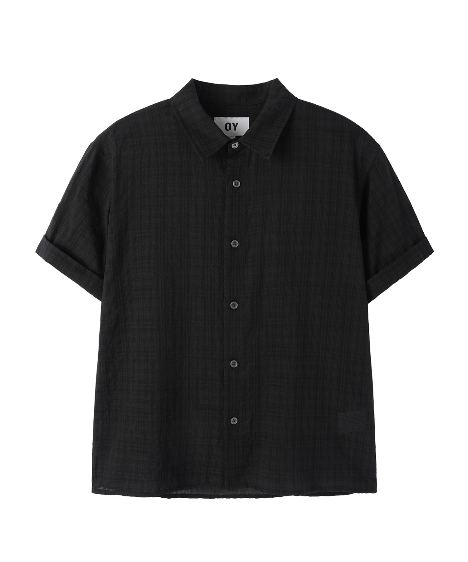 OY/オーワイ』CHECK ROLL-UP CROP/チェックロールアップクロップシャツ