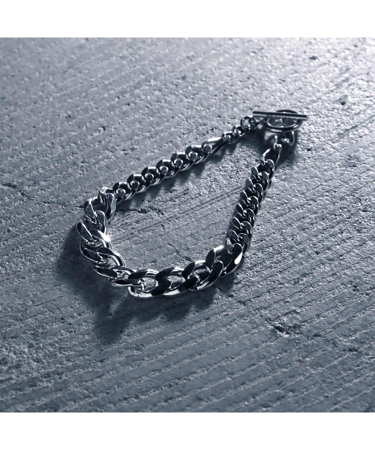 キナリ・ベージュ チャコールグリーン HEAVY KIHEI CHAIN BRACELET