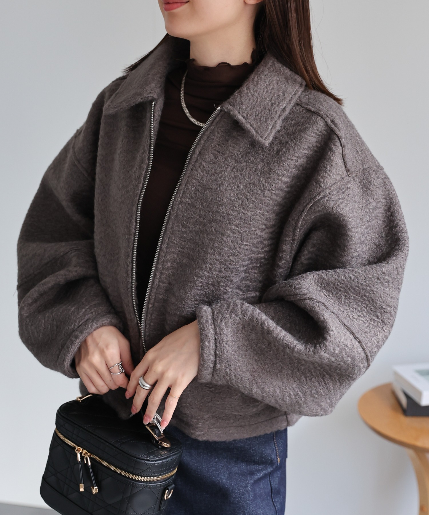model：162cm 着用サイズ：F