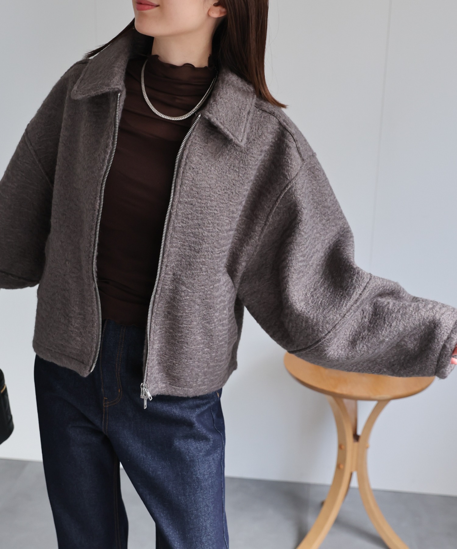 model：162cm 着用サイズ：F