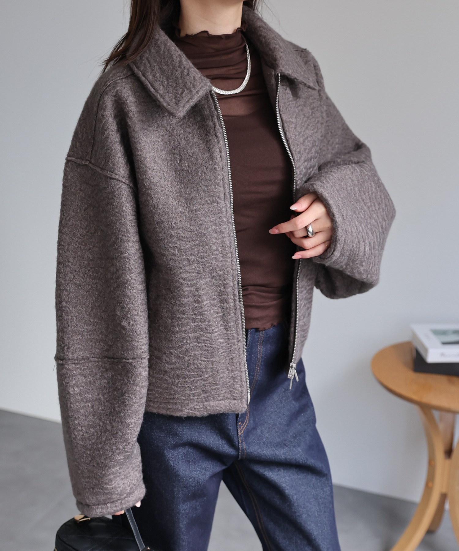 model：162cm 着用サイズ：F