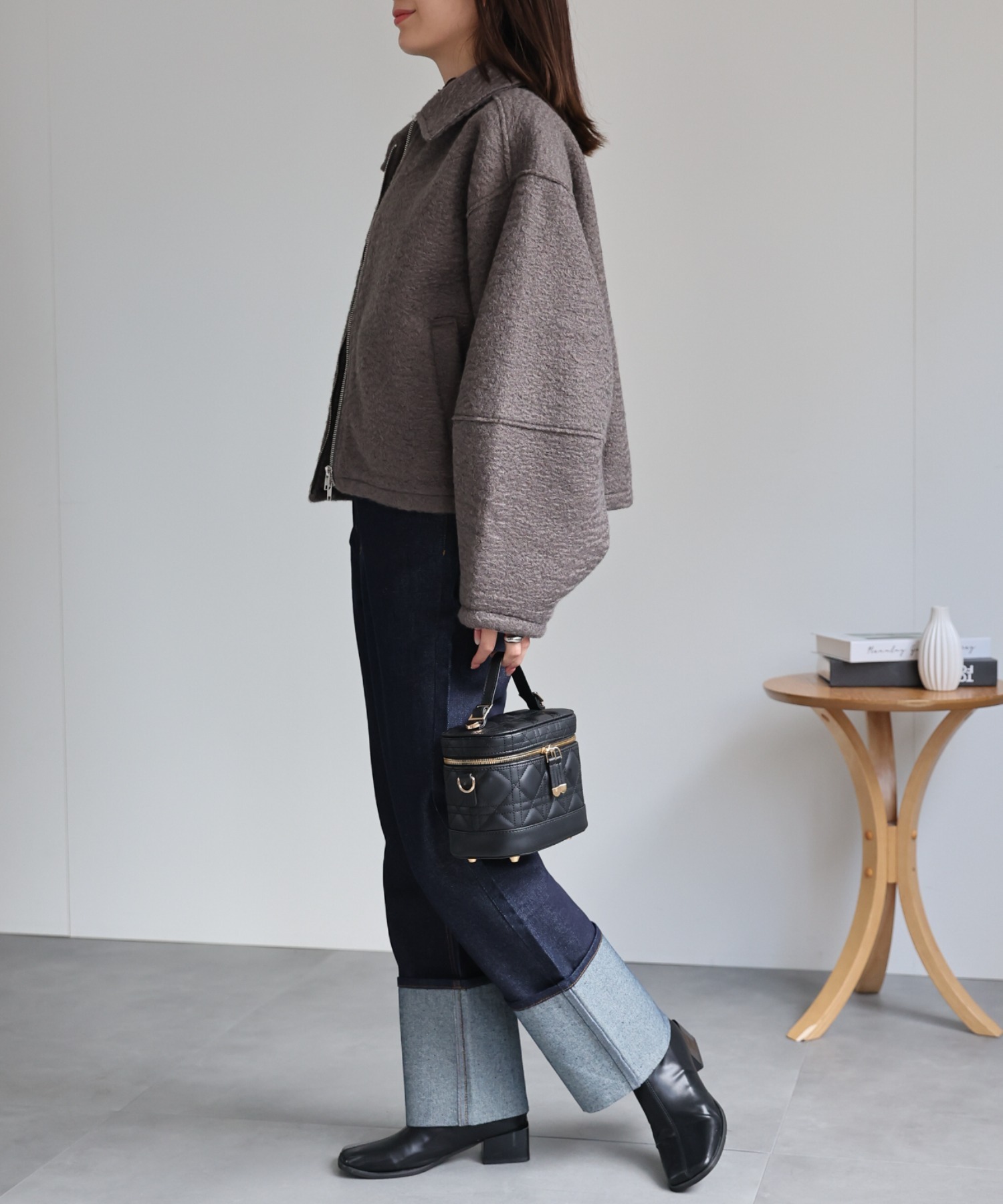 model：162cm 着用サイズ：F