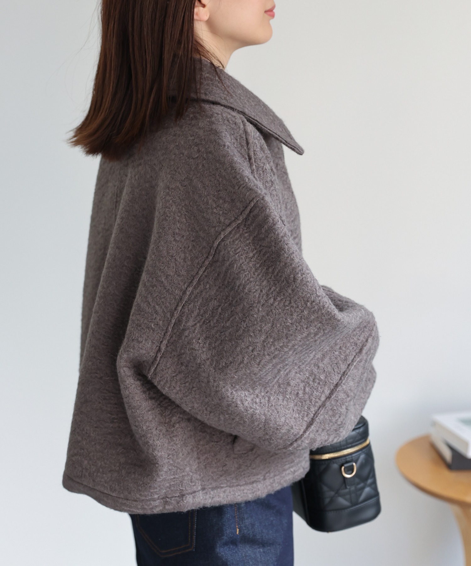model：162cm 着用サイズ：F