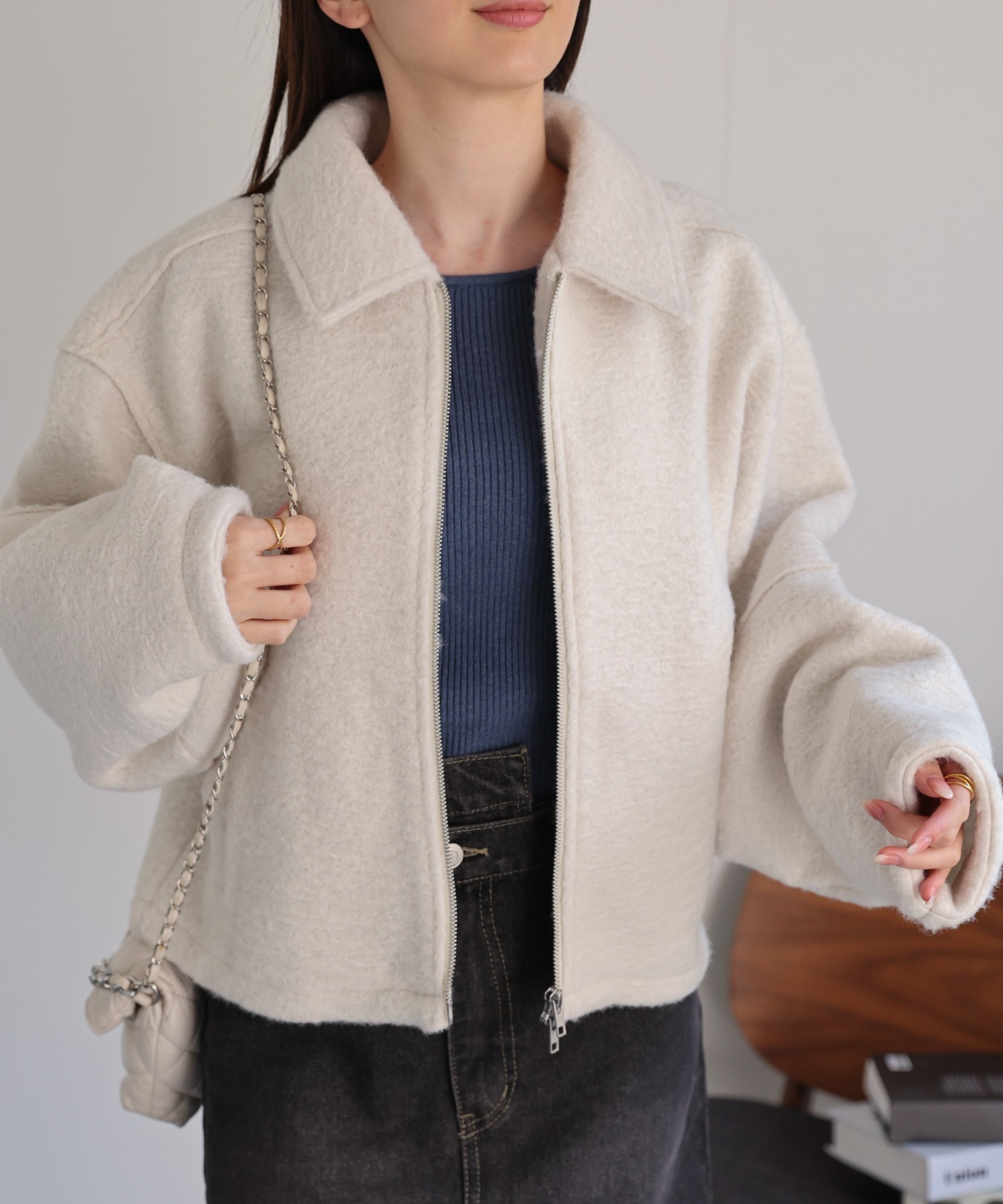 model：162cm 着用サイズ：F