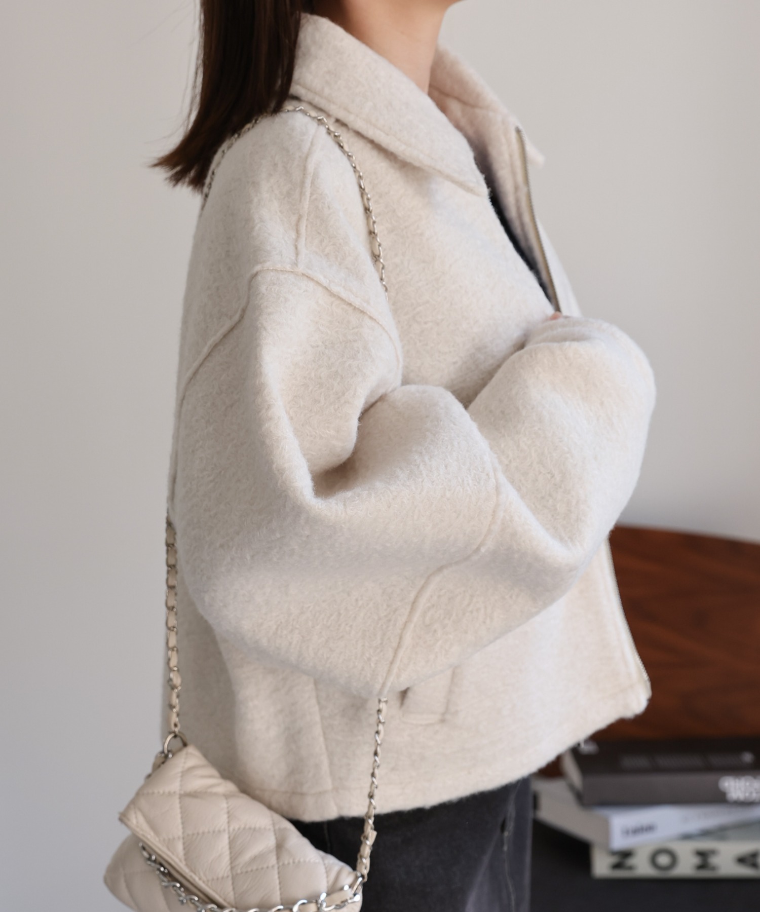 model：162cm 着用サイズ：F