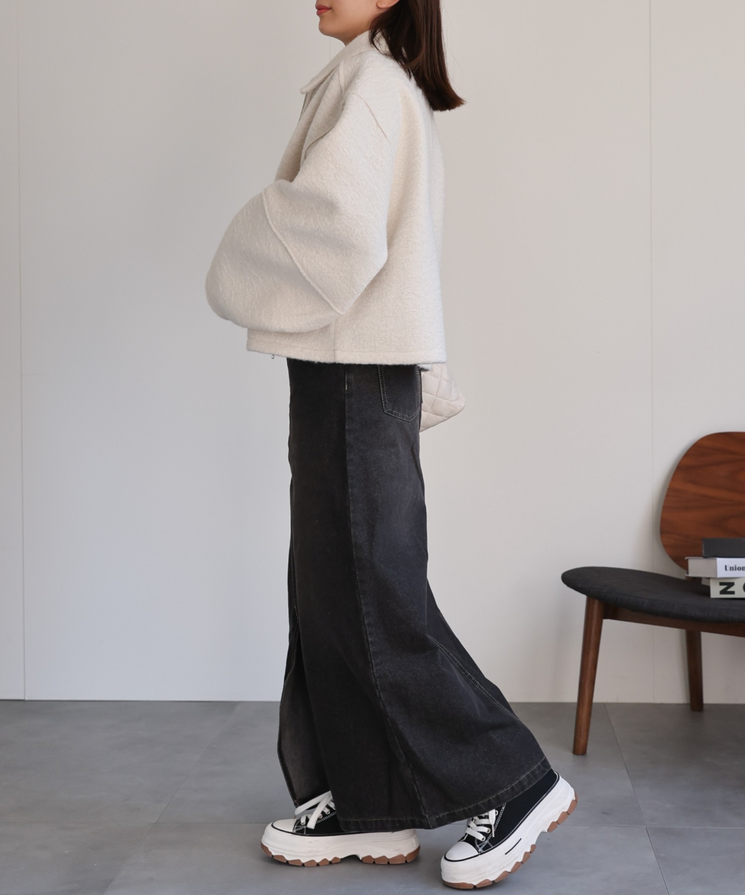 model：162cm 着用サイズ：F