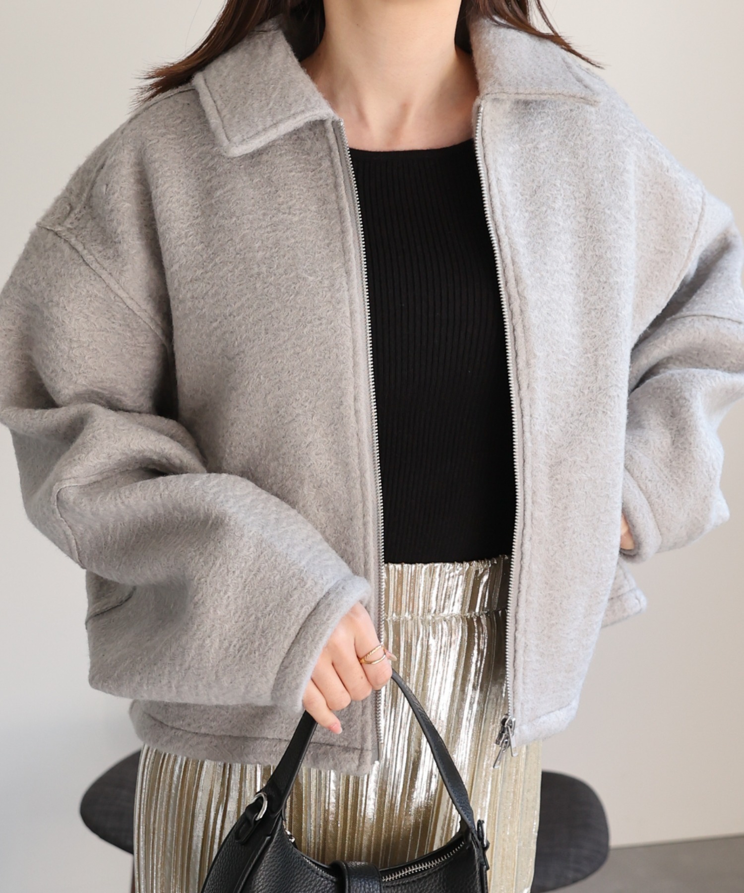 model：162cm 着用サイズ：F