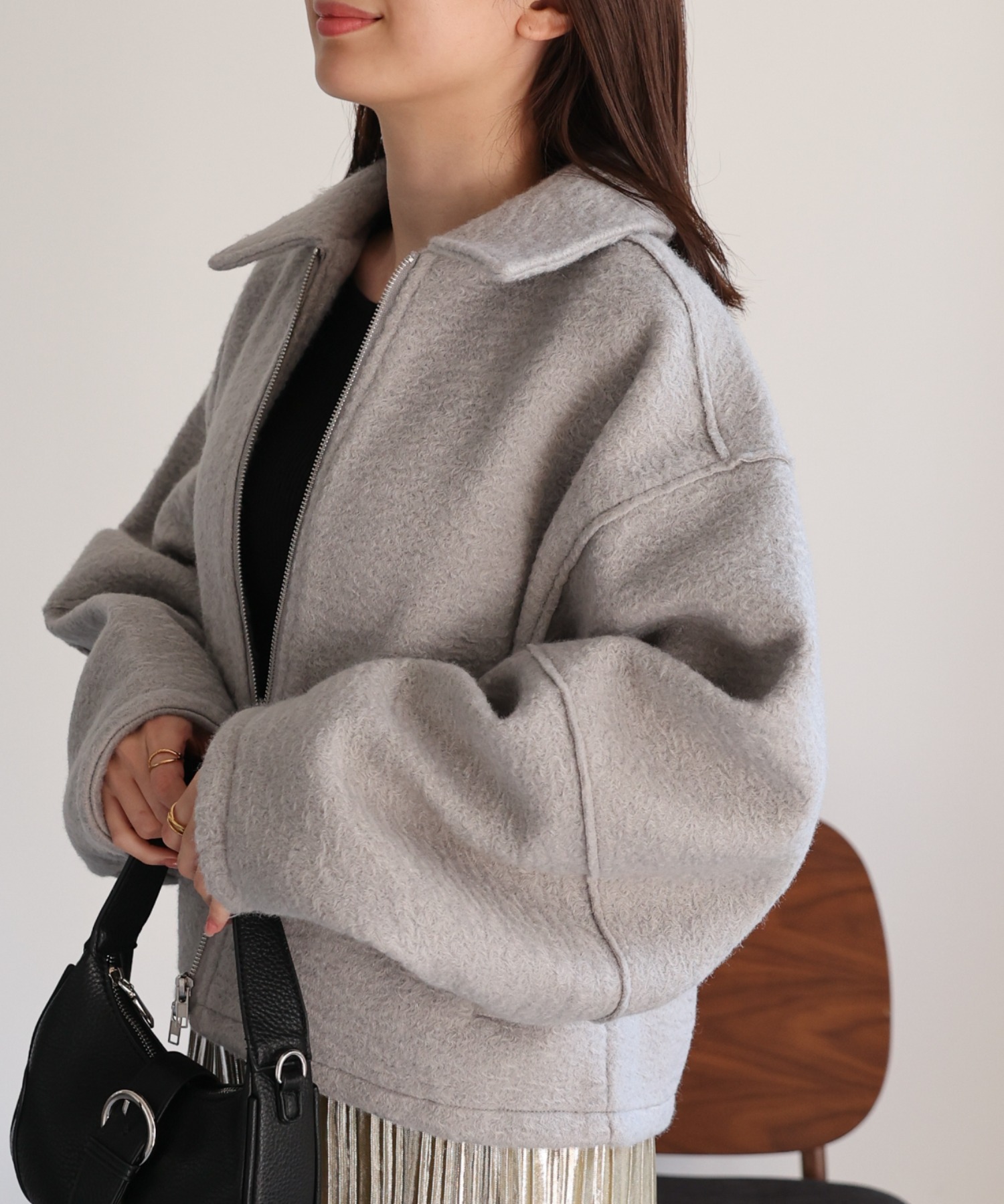 model：162cm 着用サイズ：F