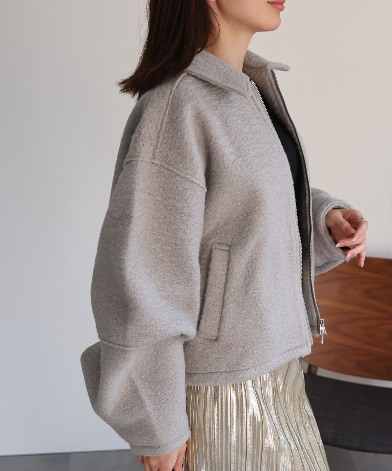 model：162cm 着用サイズ：F