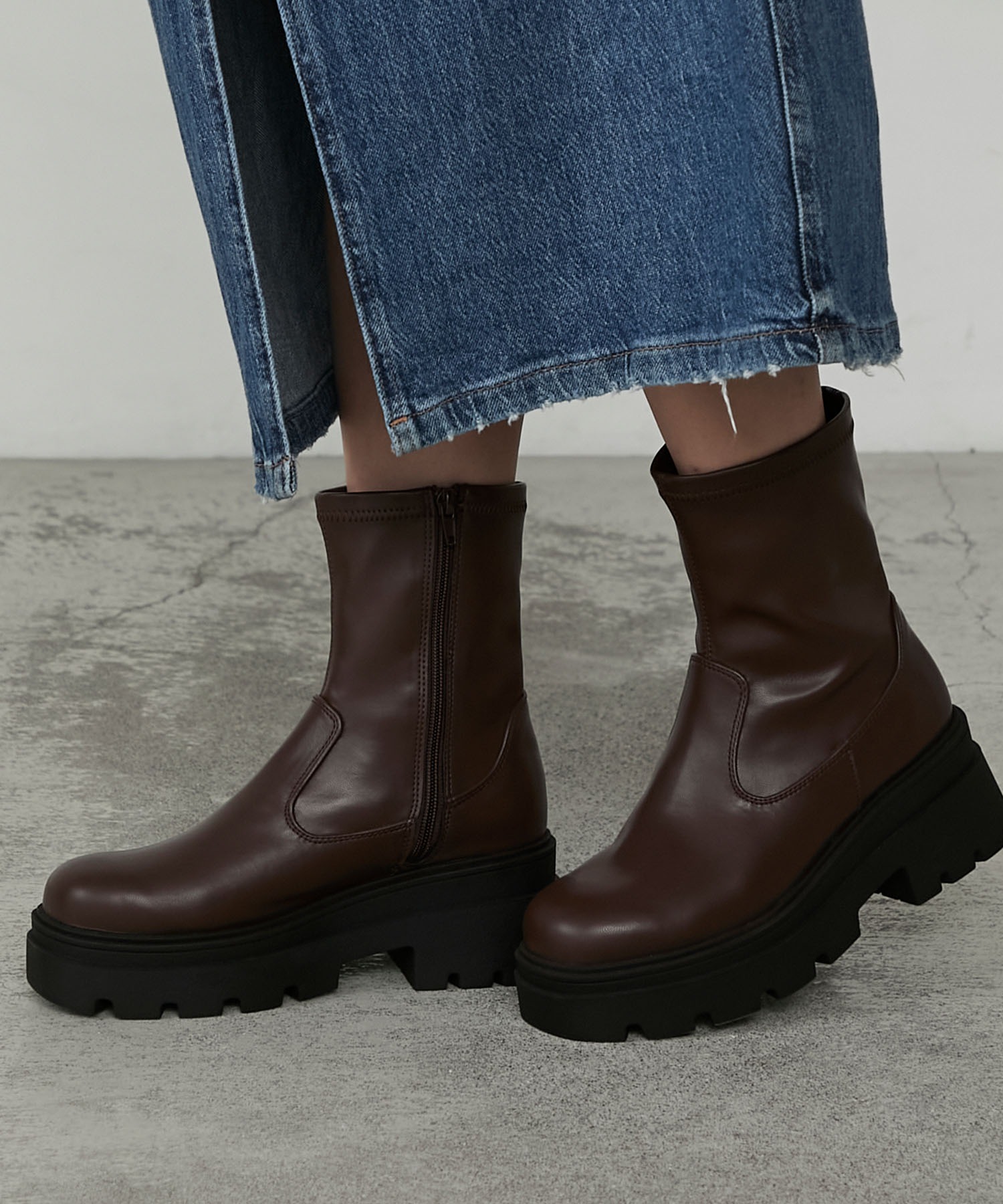 新品MANAボリュームソール・ストレッチブーツ ダークブラウン 37size LINE_ALBUM_MANA25AW_250924_2.