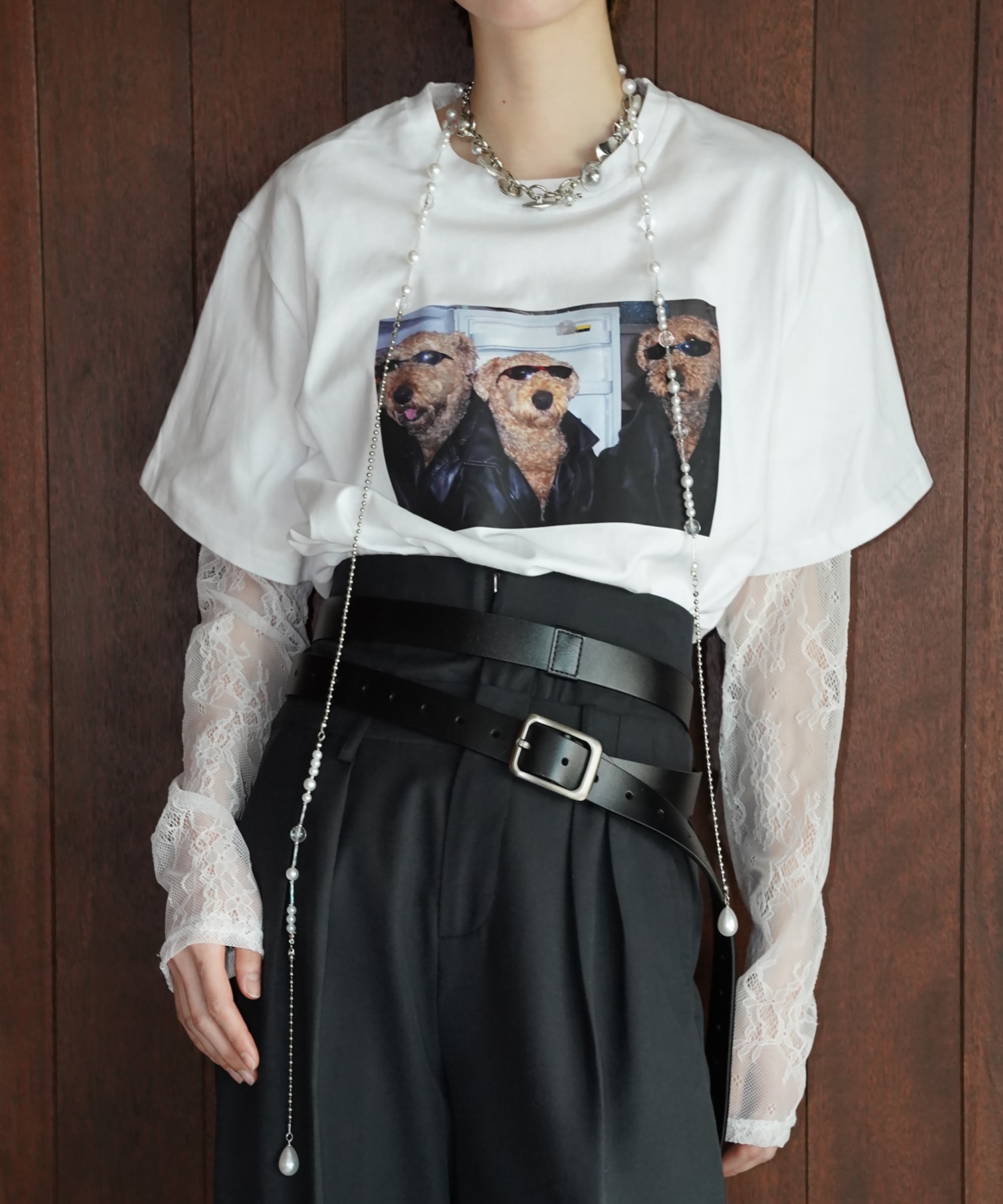 ドッグフォト グラフィックTシャツ chw26s048-ファッション通販サイト