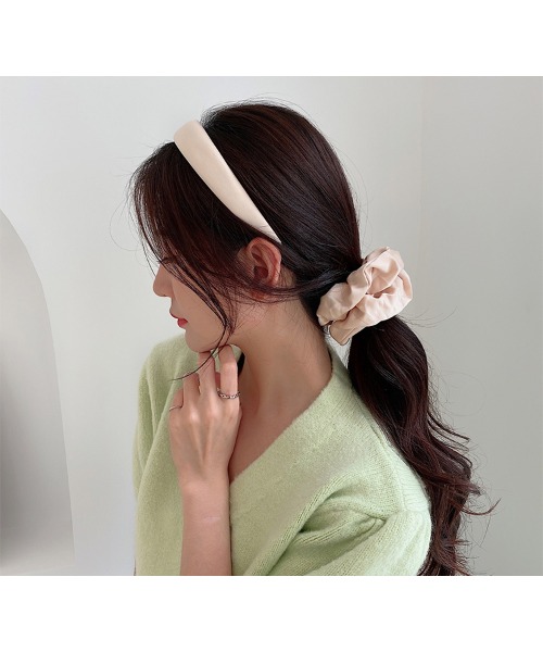 2点セット カラフルヘッドバンド シュシュ カチューシャ ヘアアクセサリー レトロ 韓国 中国 Ta Device デバイス