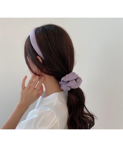 2点セット カラフルヘッドバンド シュシュ カチューシャ ヘアアクセサリー レトロ 韓国 中国 Ta Device デバイス