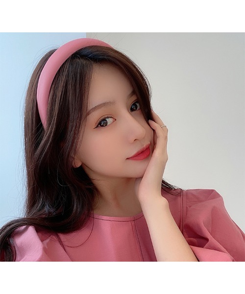 2点セット カラフルヘッドバンド シュシュ カチューシャ ヘアアクセサリー レトロ 韓国 中国 Ta Device デバイス