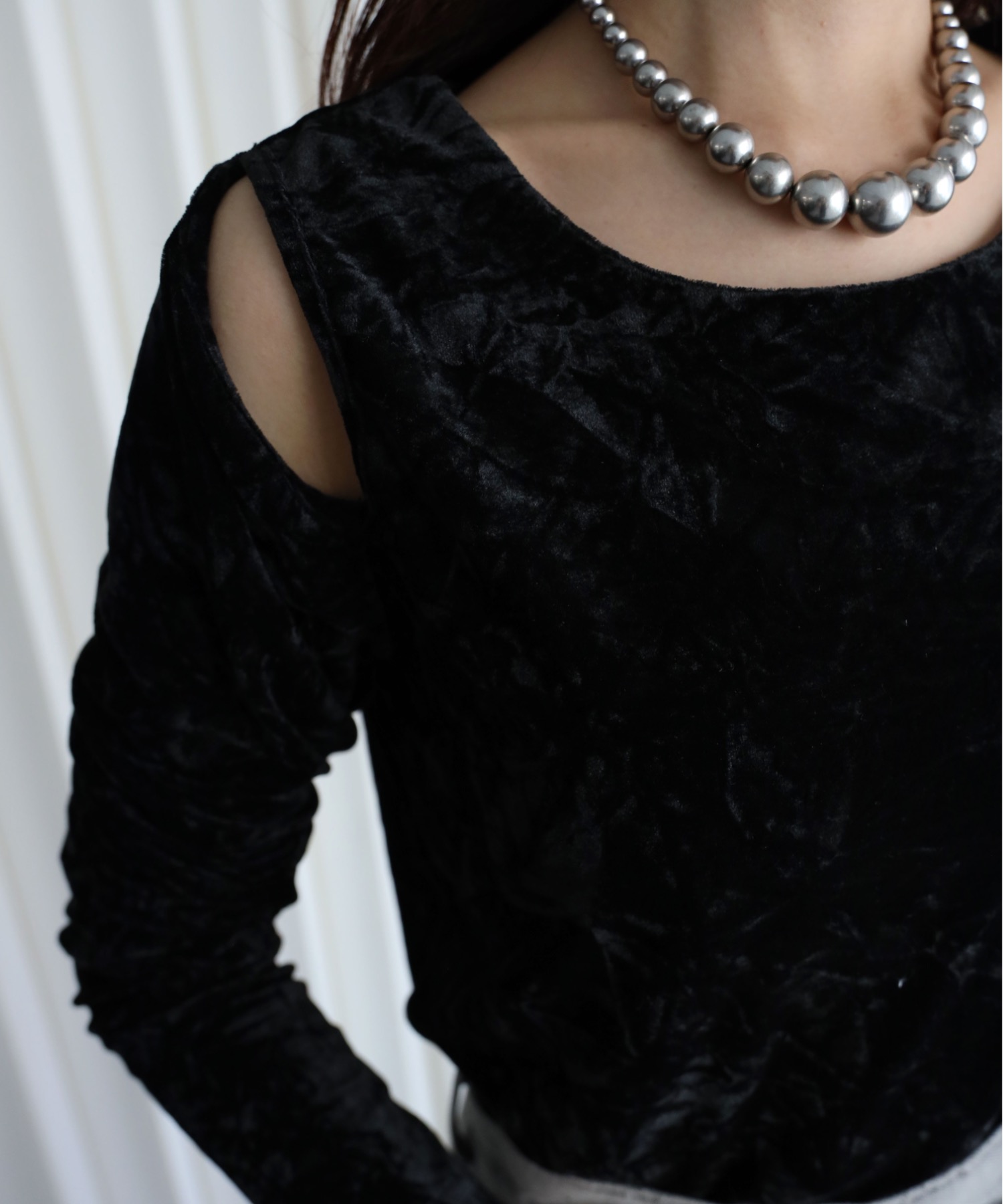 model：164cm. 着用サイズ：FREE. 袖丈：長袖