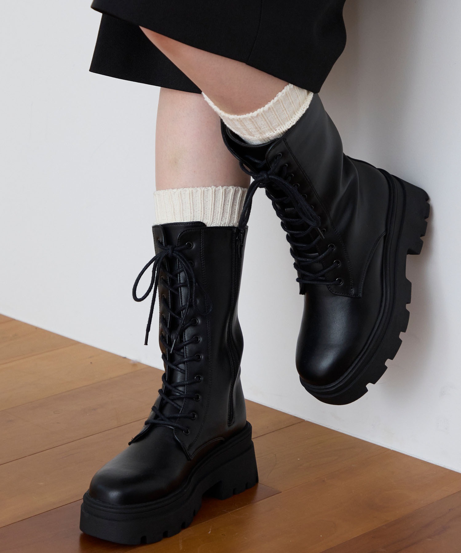 ミドル丈ショートブーツ