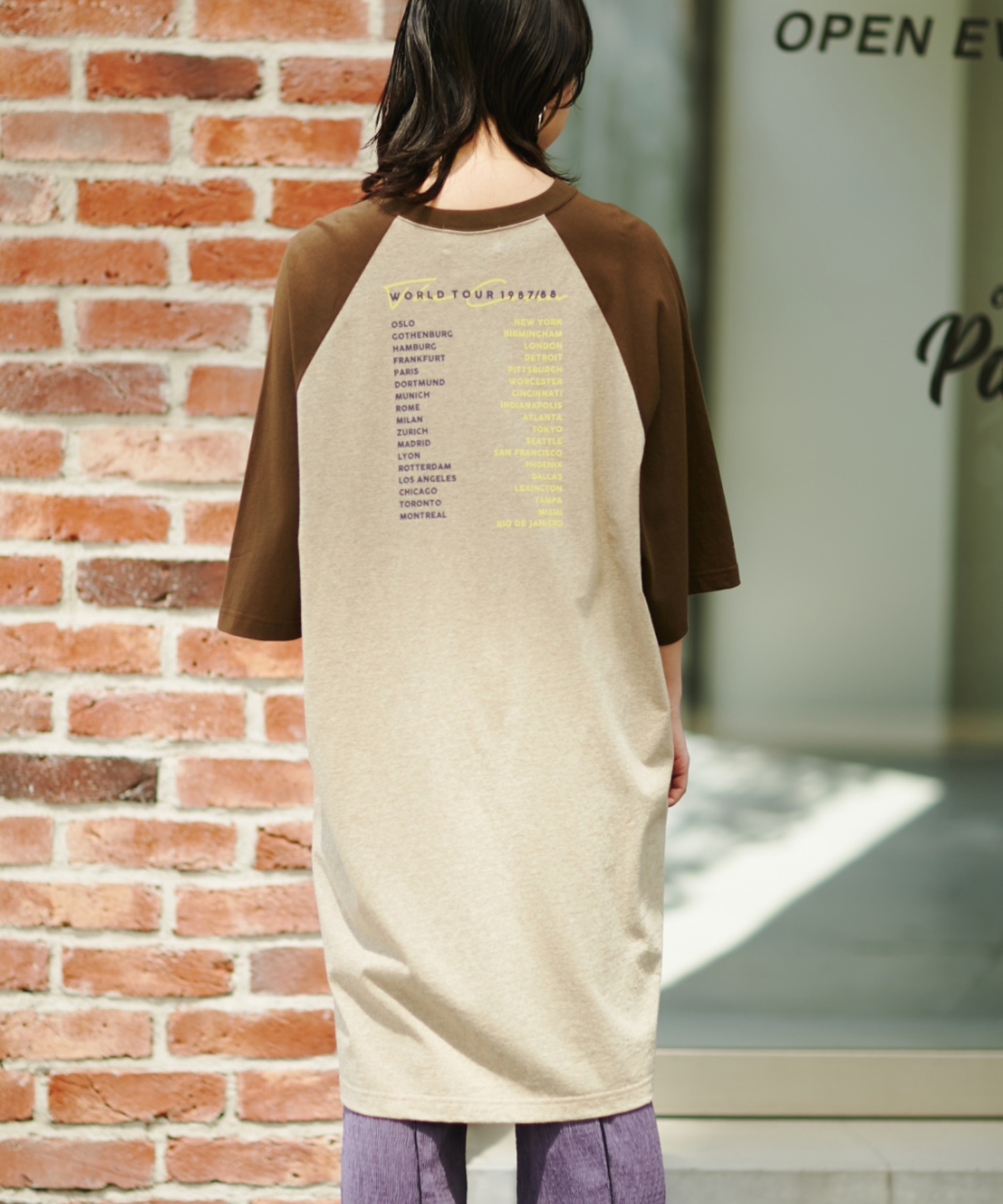 Creolme バッグロゴラグランワンピース Urban Tales Com