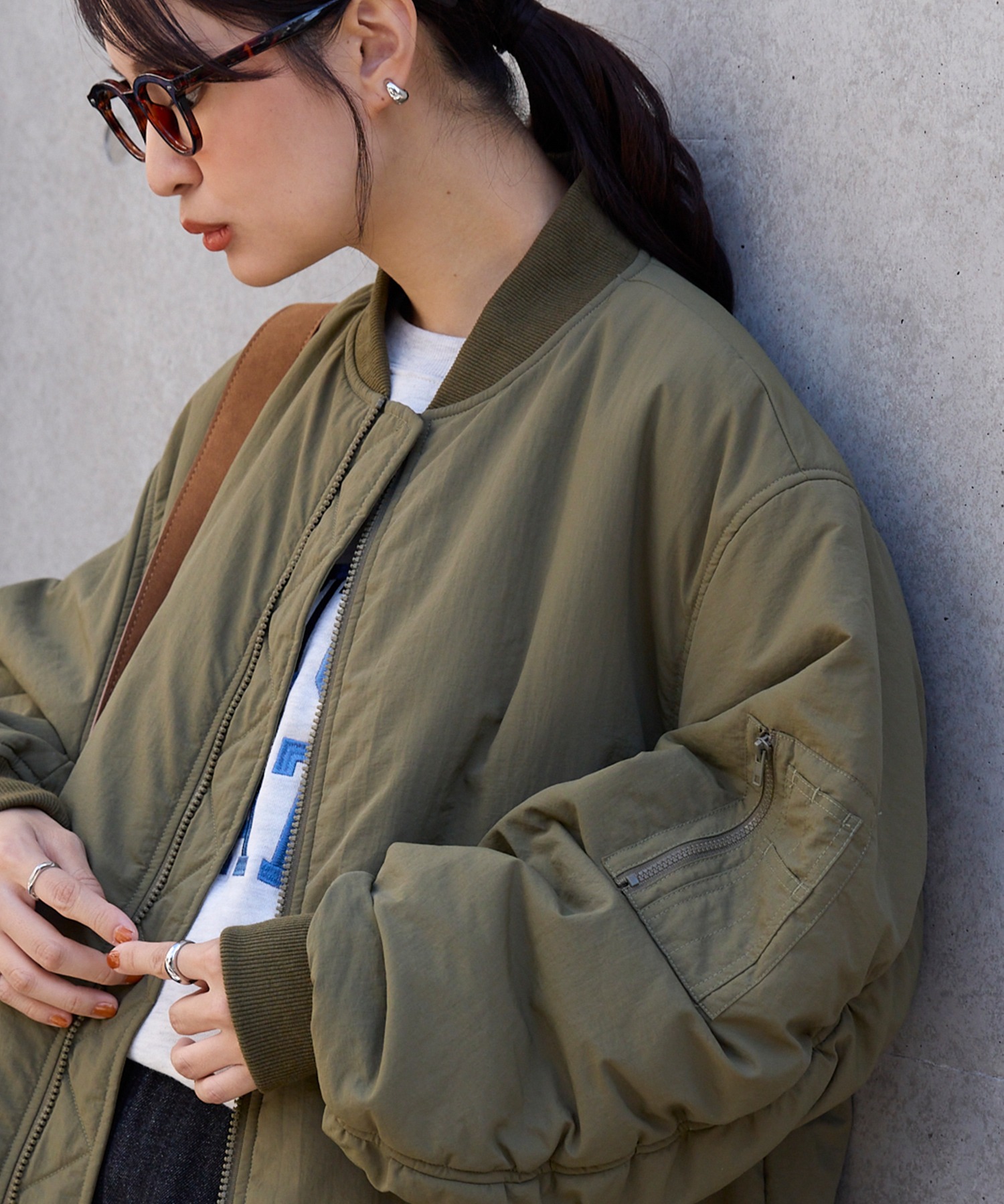 Lui's　オーバーサイズ ノーカラーMA-1 完売品 Lui's オーバーサイズ ノーカラーMA-1 完売品 - メルカリ