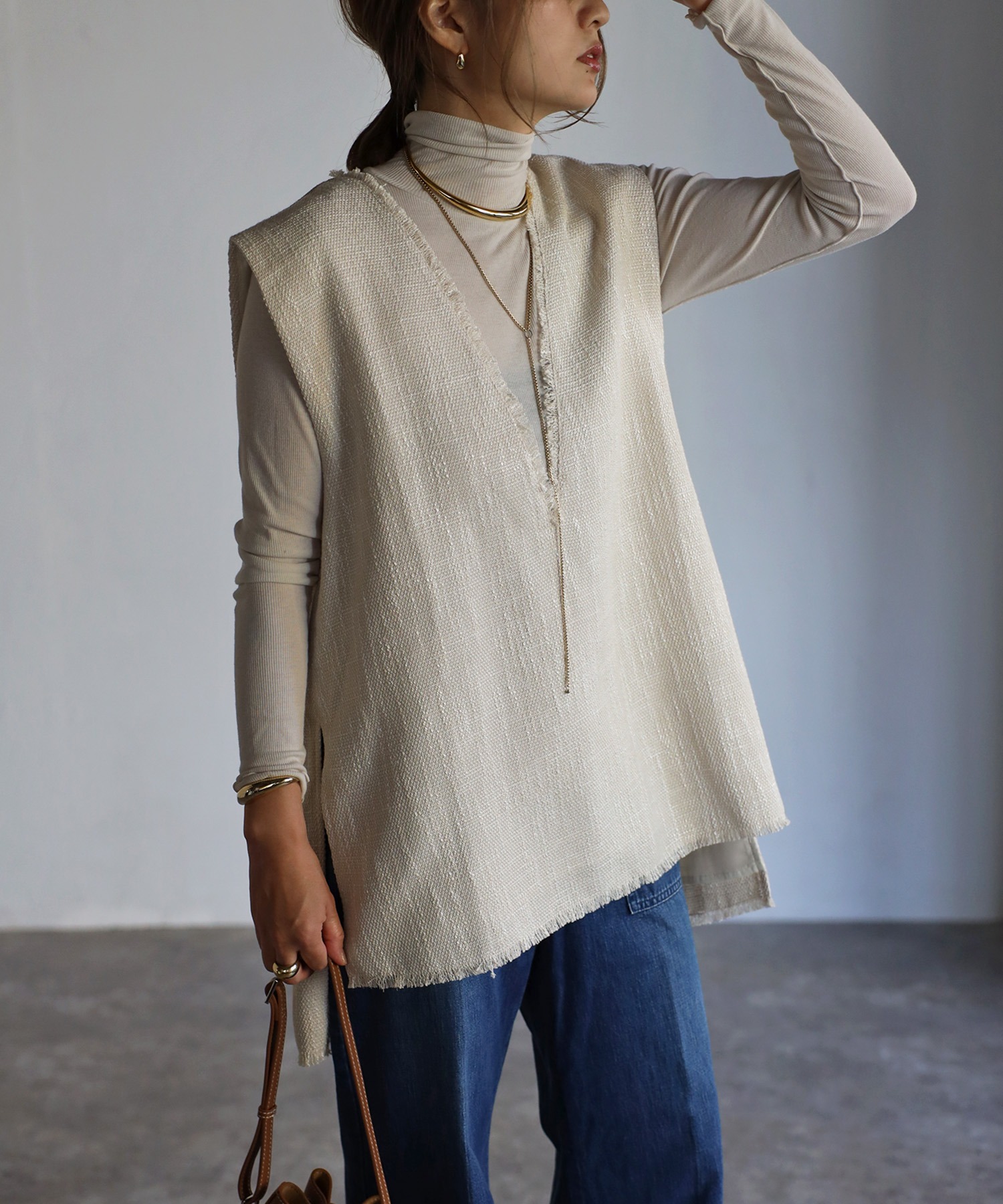 model：H158 着用サイズ：FREE