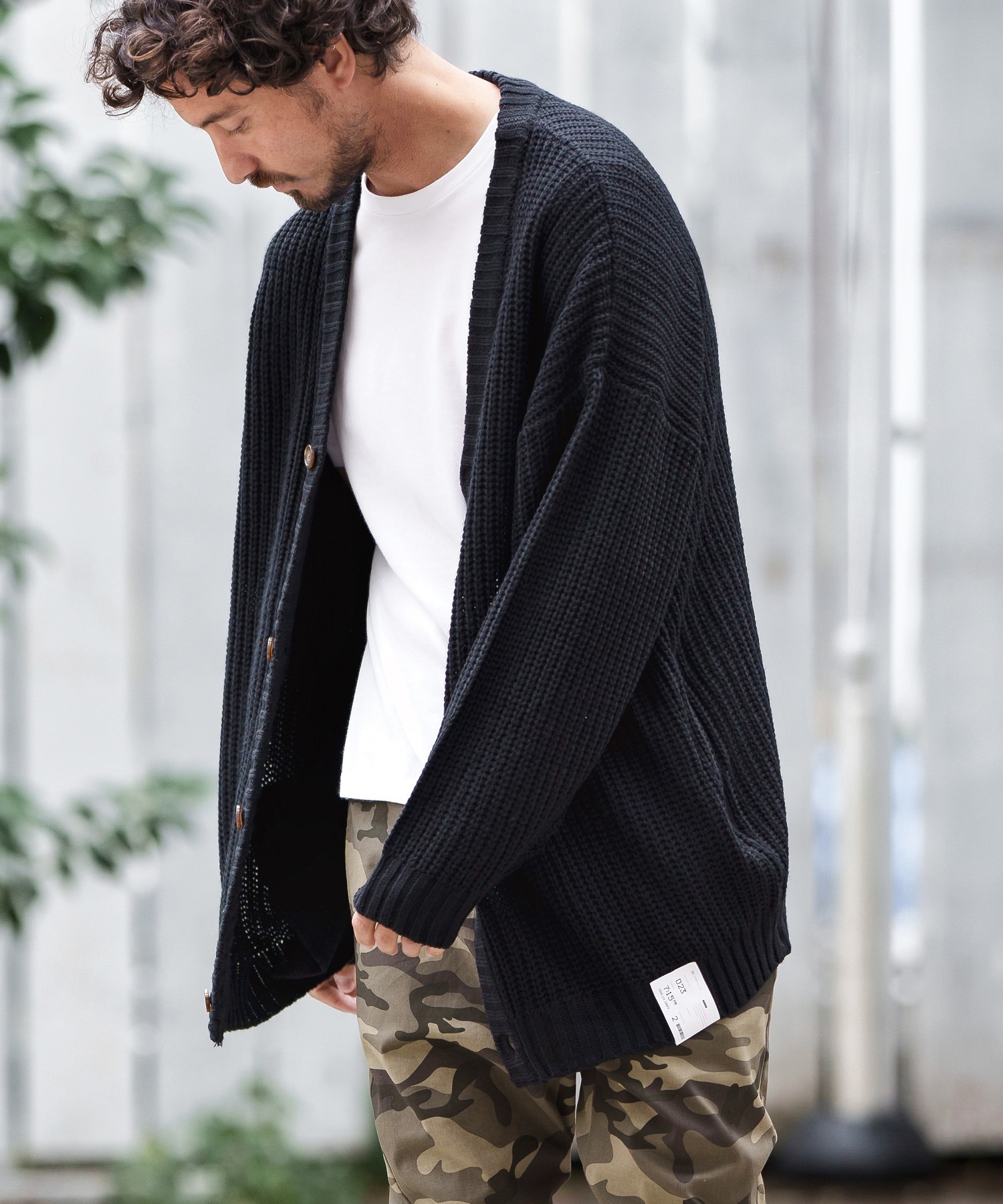 CAMBIOmcg3159-AZEAMI 5G Loose Knit Cardigan カーディガン