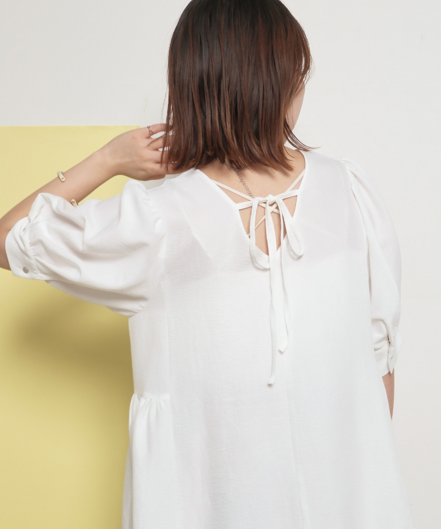 前後2way ペプラムトップス Palm Riche│Eimee Law & LHELBIE 公式