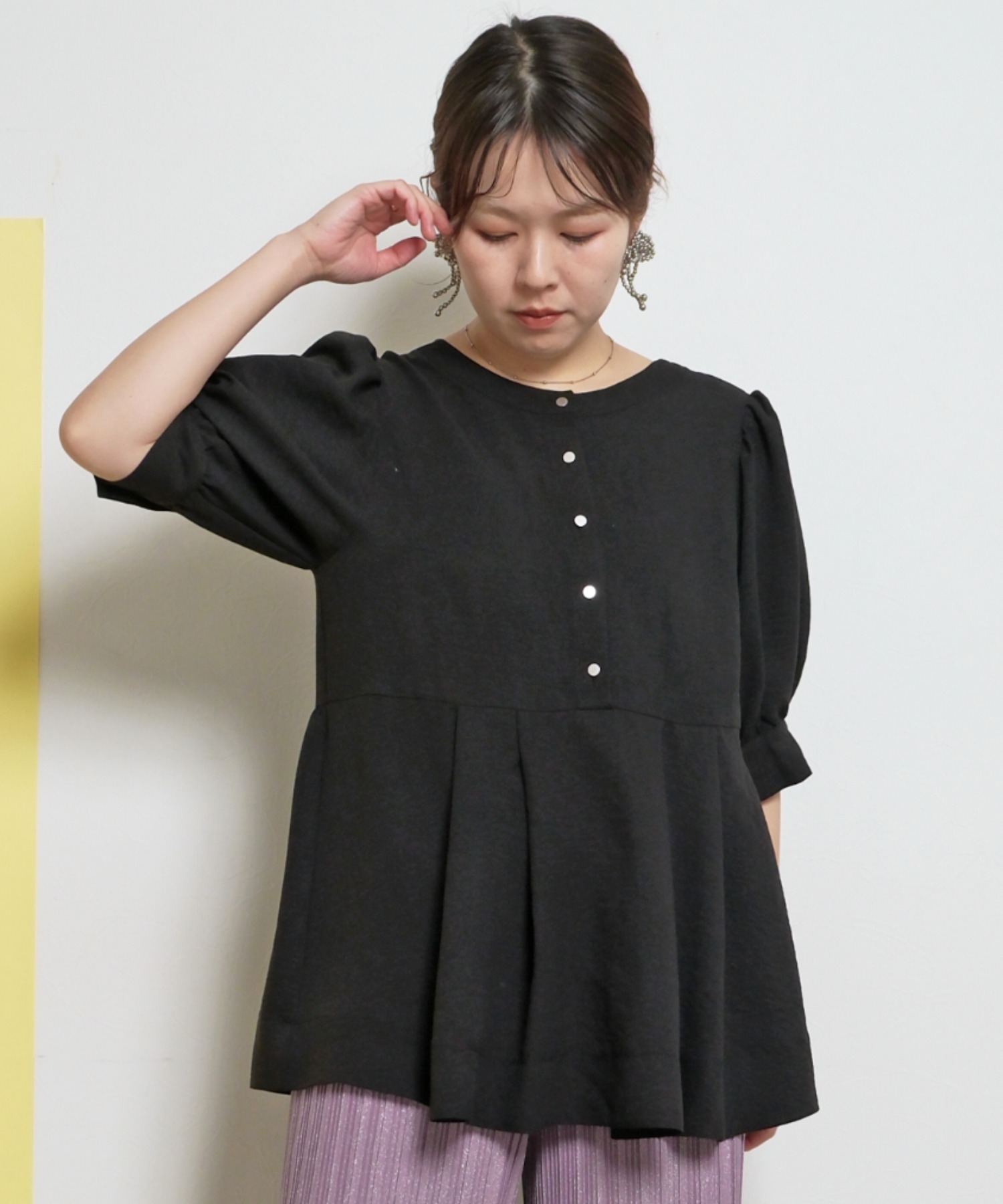 前後2way ペプラムトップス Palm Riche│Eimee Law & LHELBIE 公式