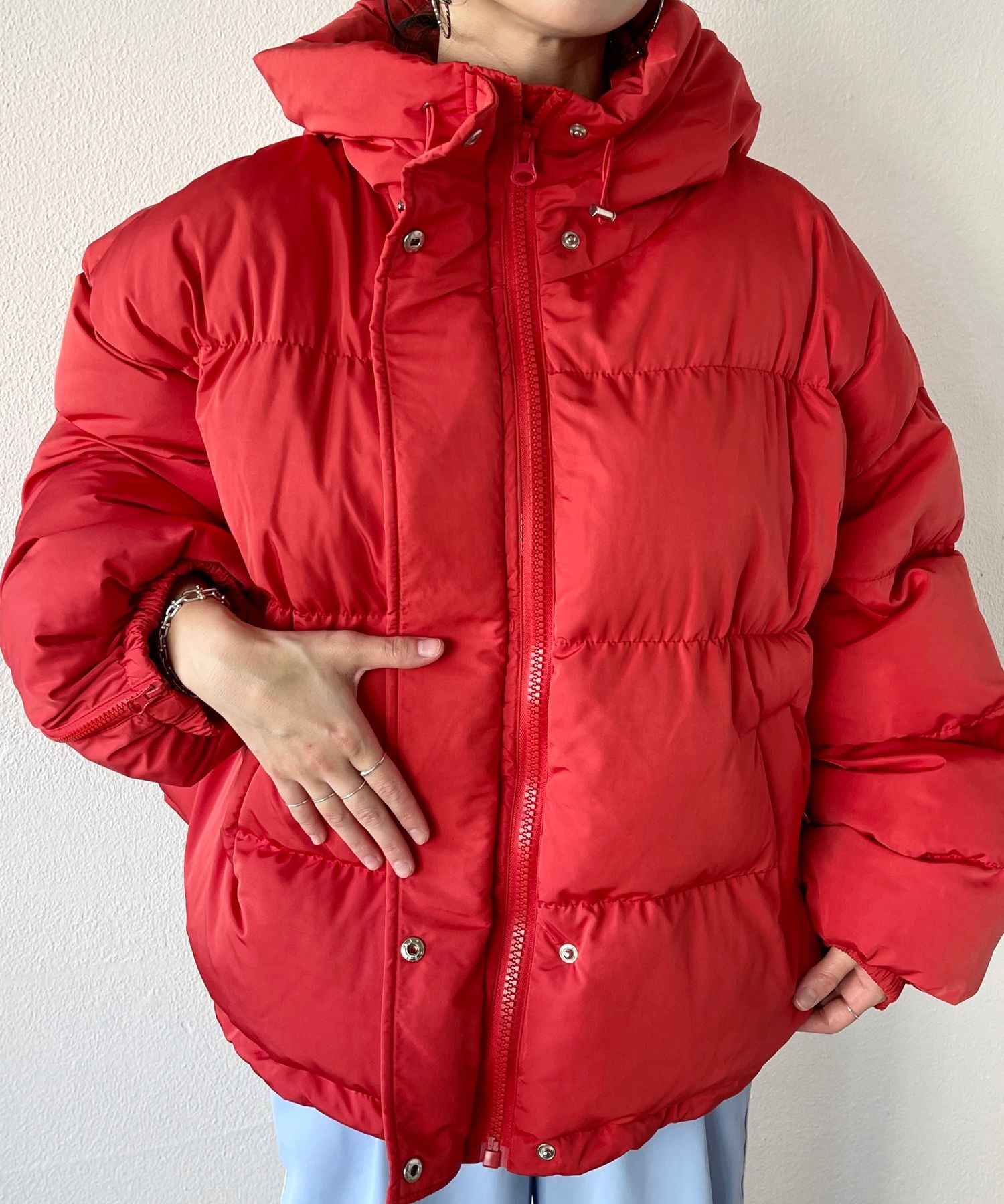 ぼってり volume sleeve hoodie down / ボリュームスリーブフーディーダウン