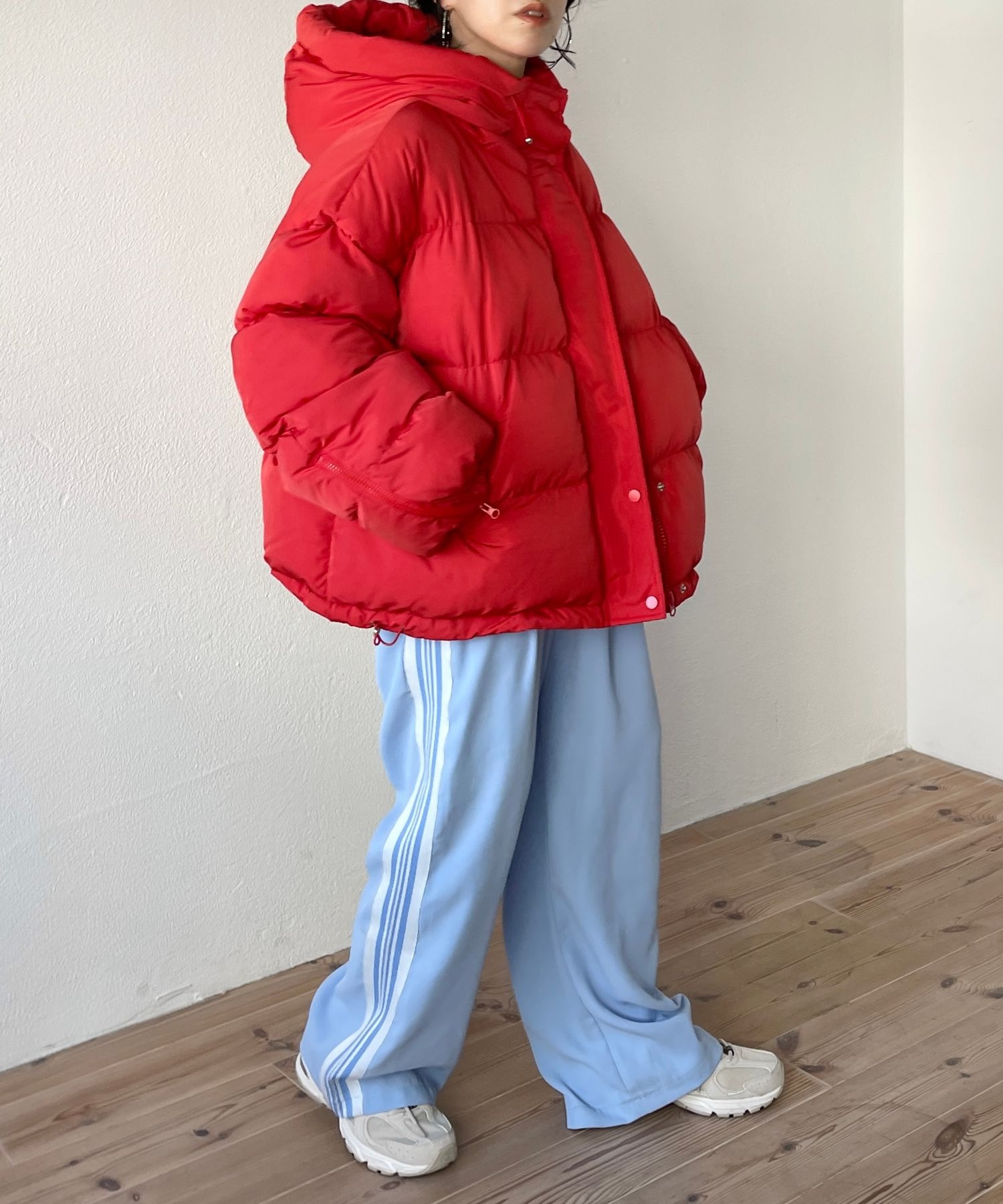 volume sleeve hoodie down / ボリュームスリーブフーディーダウン
