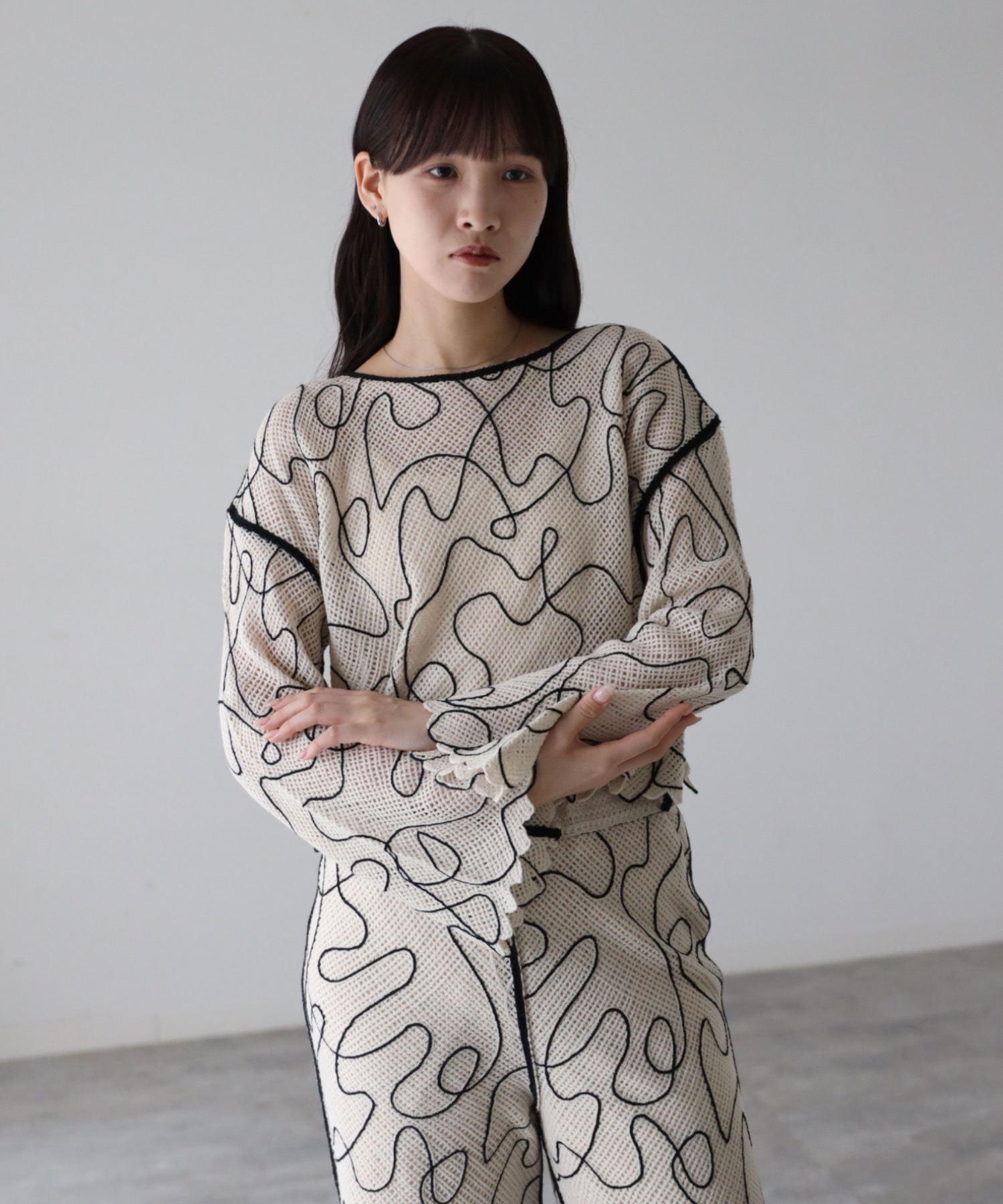 model：164cm. 着用サイズ：FREE