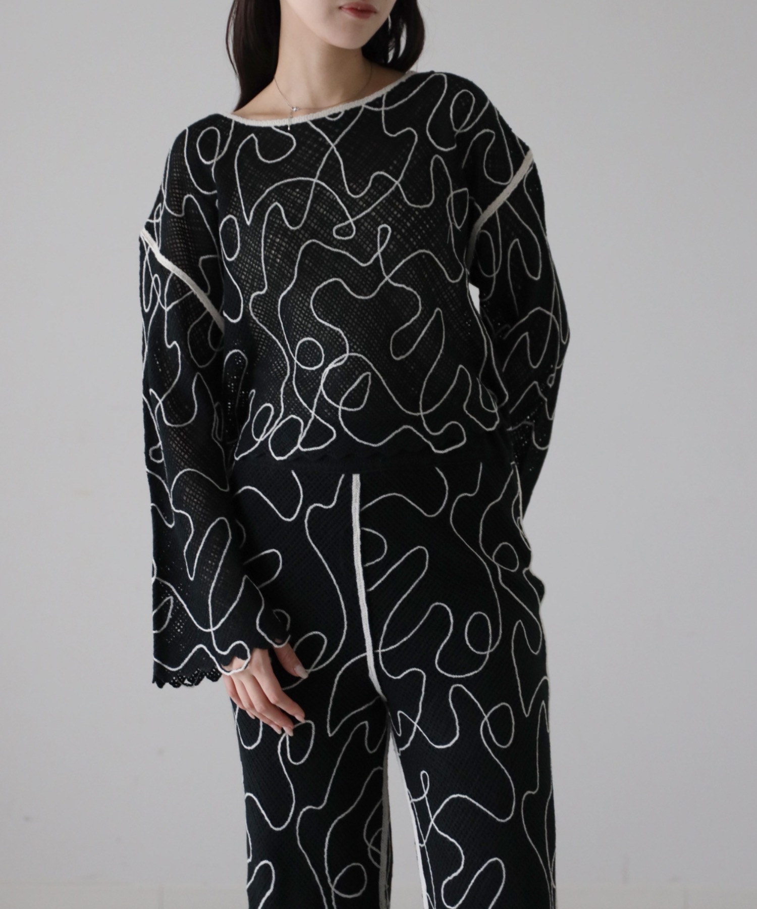 model：164cm. 着用サイズ：FREE