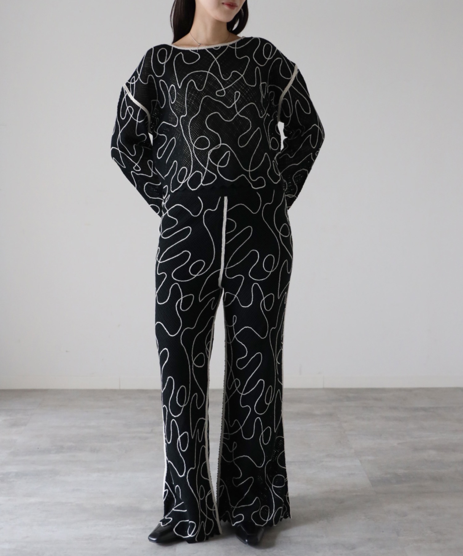 model：164cm. 着用サイズ：FREE