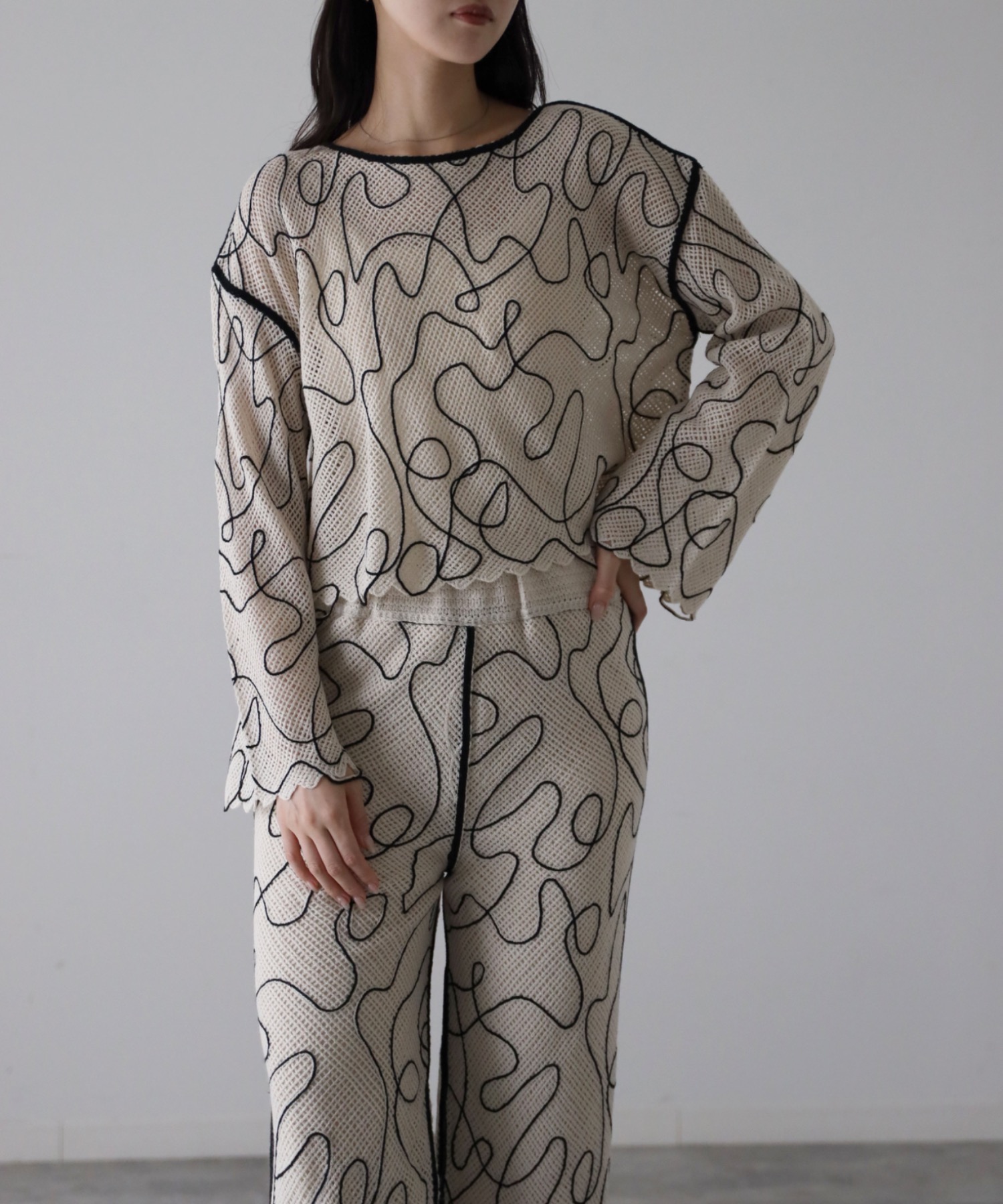 model：164cm. 着用サイズ：FREE