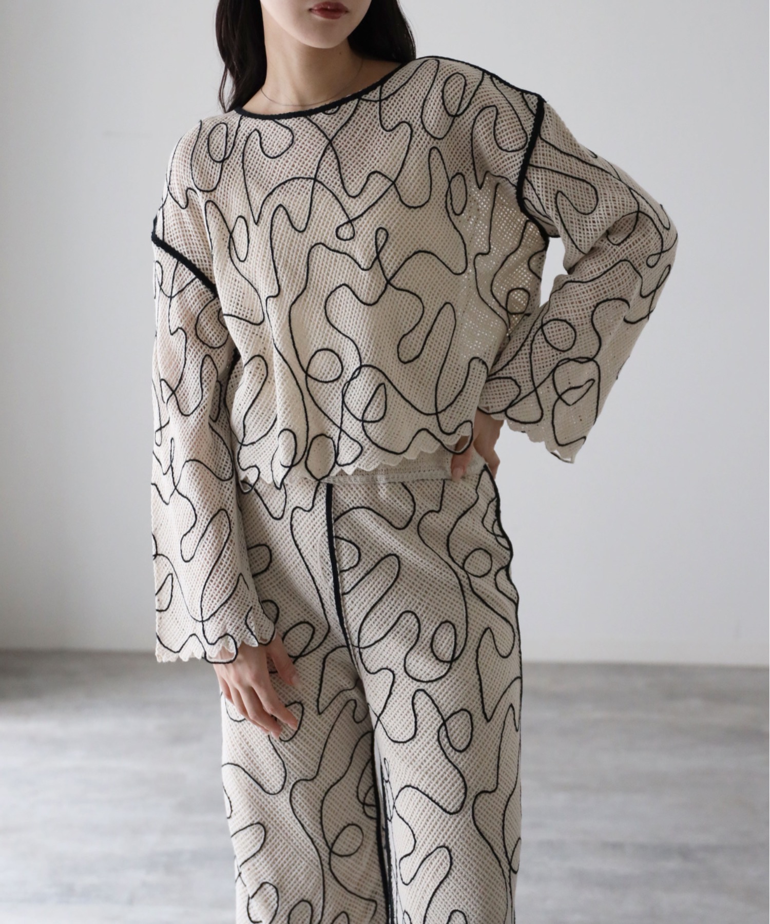 model：164cm. 着用サイズ：FREE