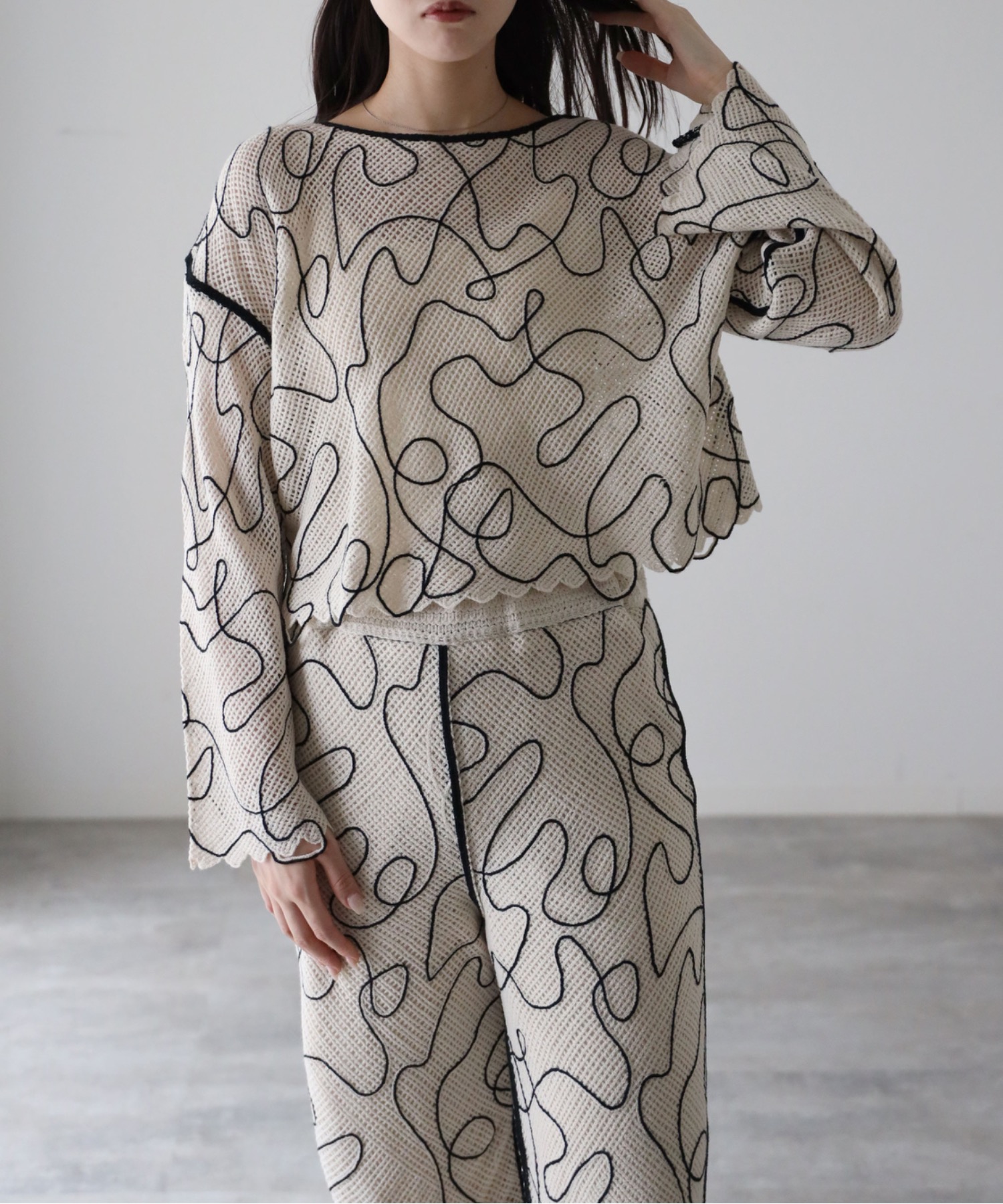 model：164cm. 着用サイズ：FREE
