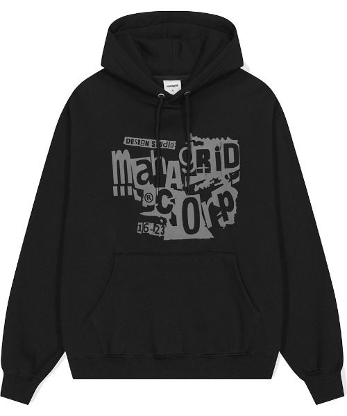 mahagrid/マハグリッド』GRUNGE HOODIE/グランジ プルパーカー