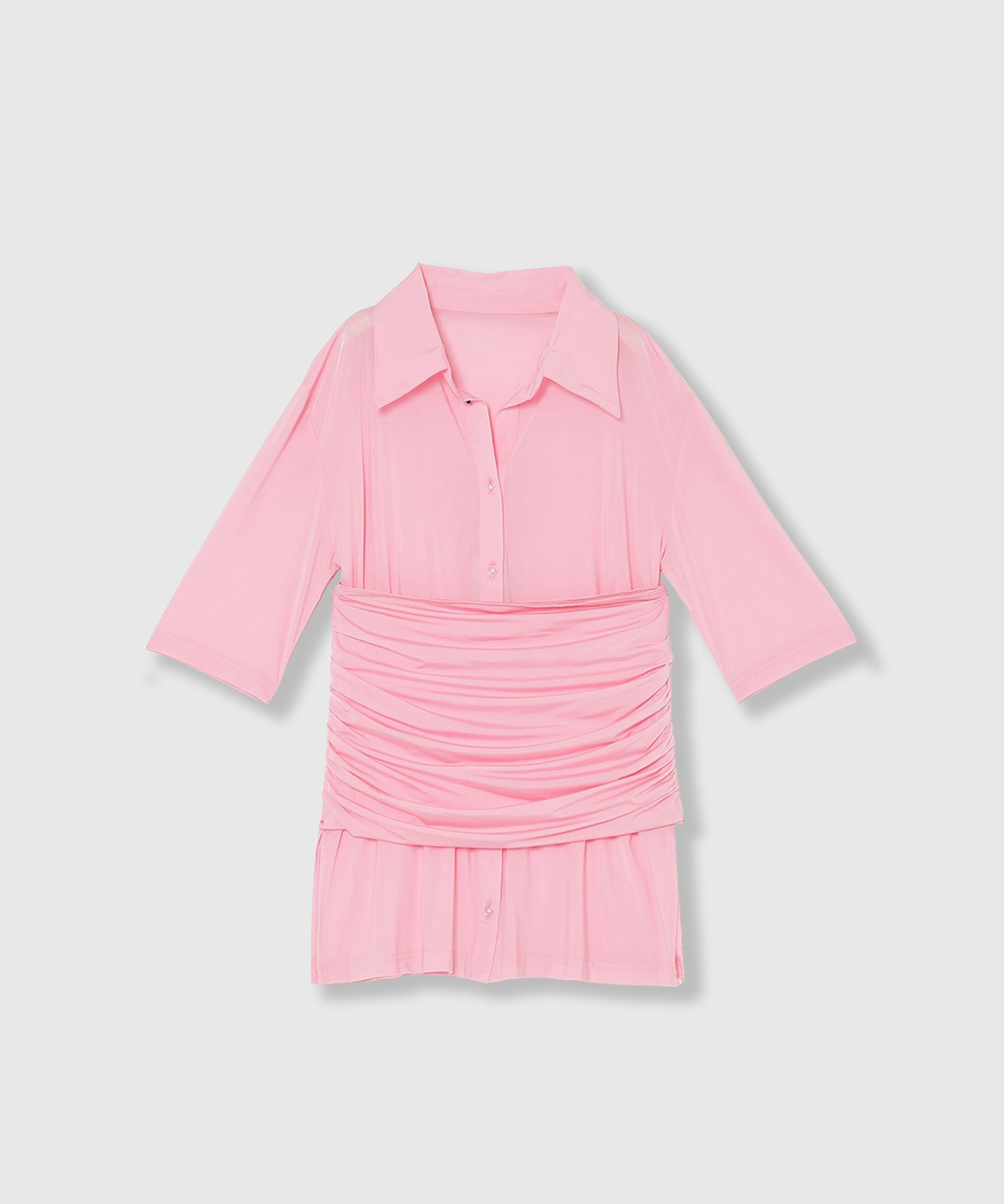 SHEER JERSEY SHIRTS WITH BARE TOP / シアージャージシャツウィズベア 