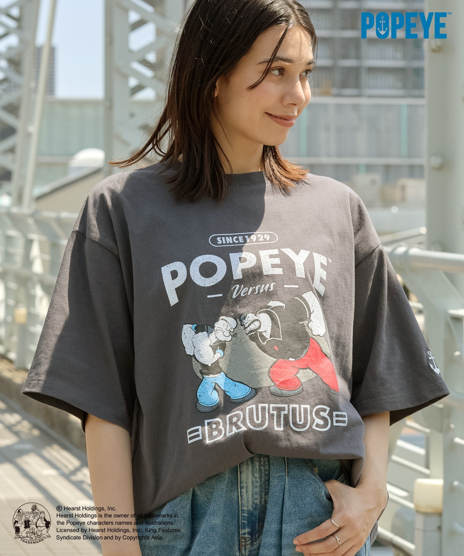 HECT】POPEYE College Logo S/S Tee / POPEYE別注 アソート カレッジ