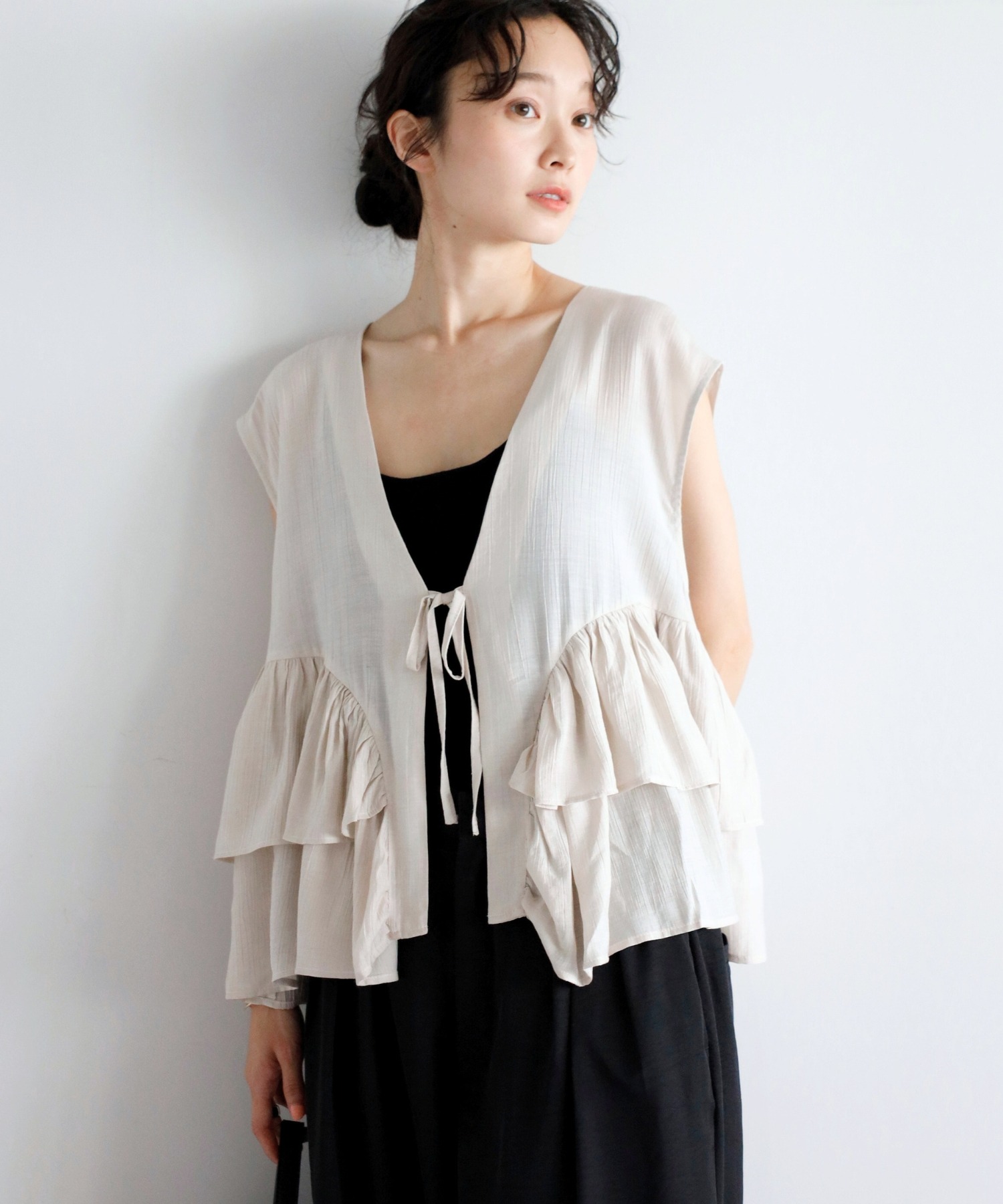 model：H161 着用サイズ：FREE