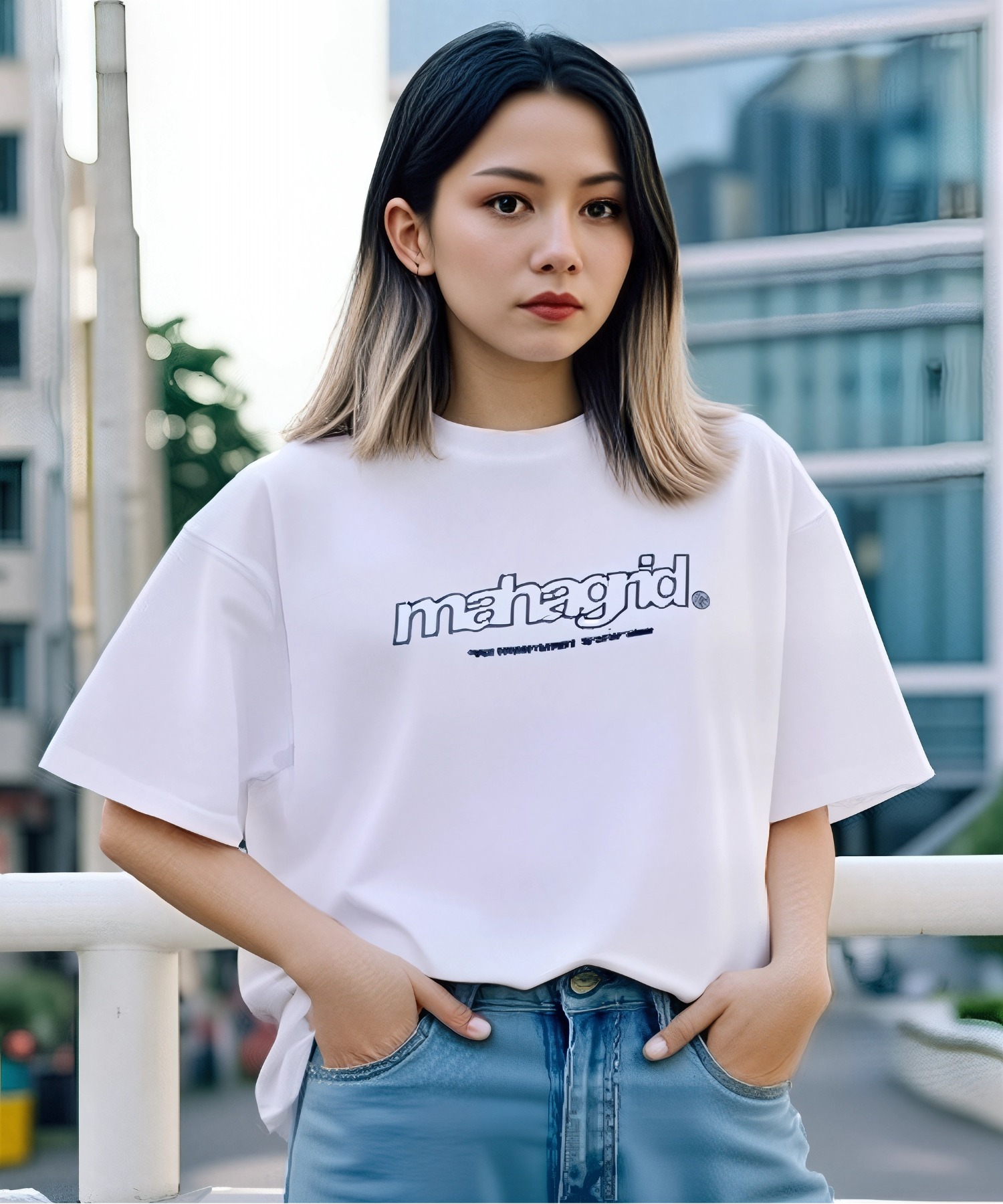 mahagrid/マハグリッド』THIRD LOGO TEE/サードロゴ 半袖Tシャツ